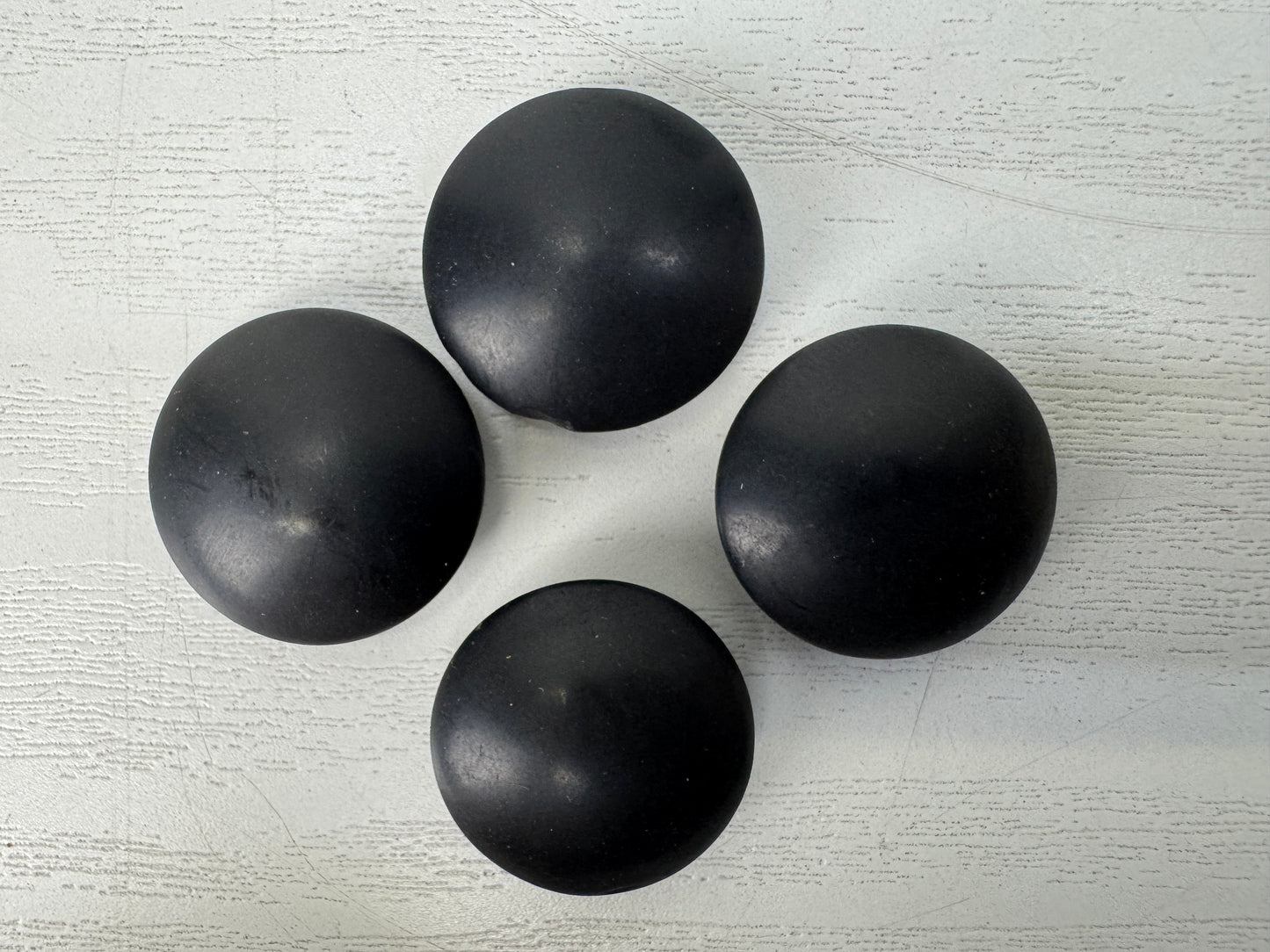 Y10312 GO Clam shell Nachi black Igo stones box Japan antique strategy game