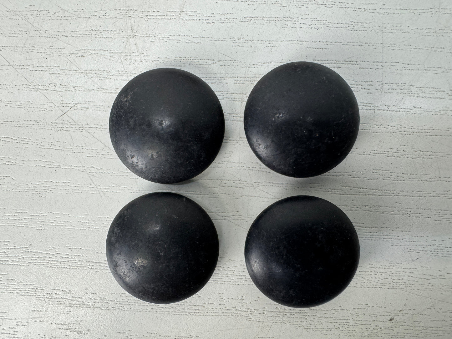 Y10313 GO Clam shell Nachi black stones Japan antique Encircling strategy game