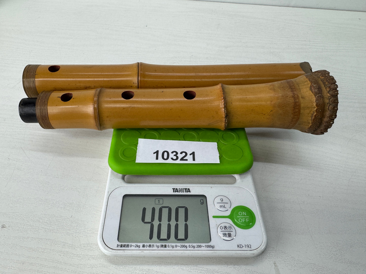 Y10321 SHAKUHACHI Bamboo flute Kinko style signed Japan antique music instrument