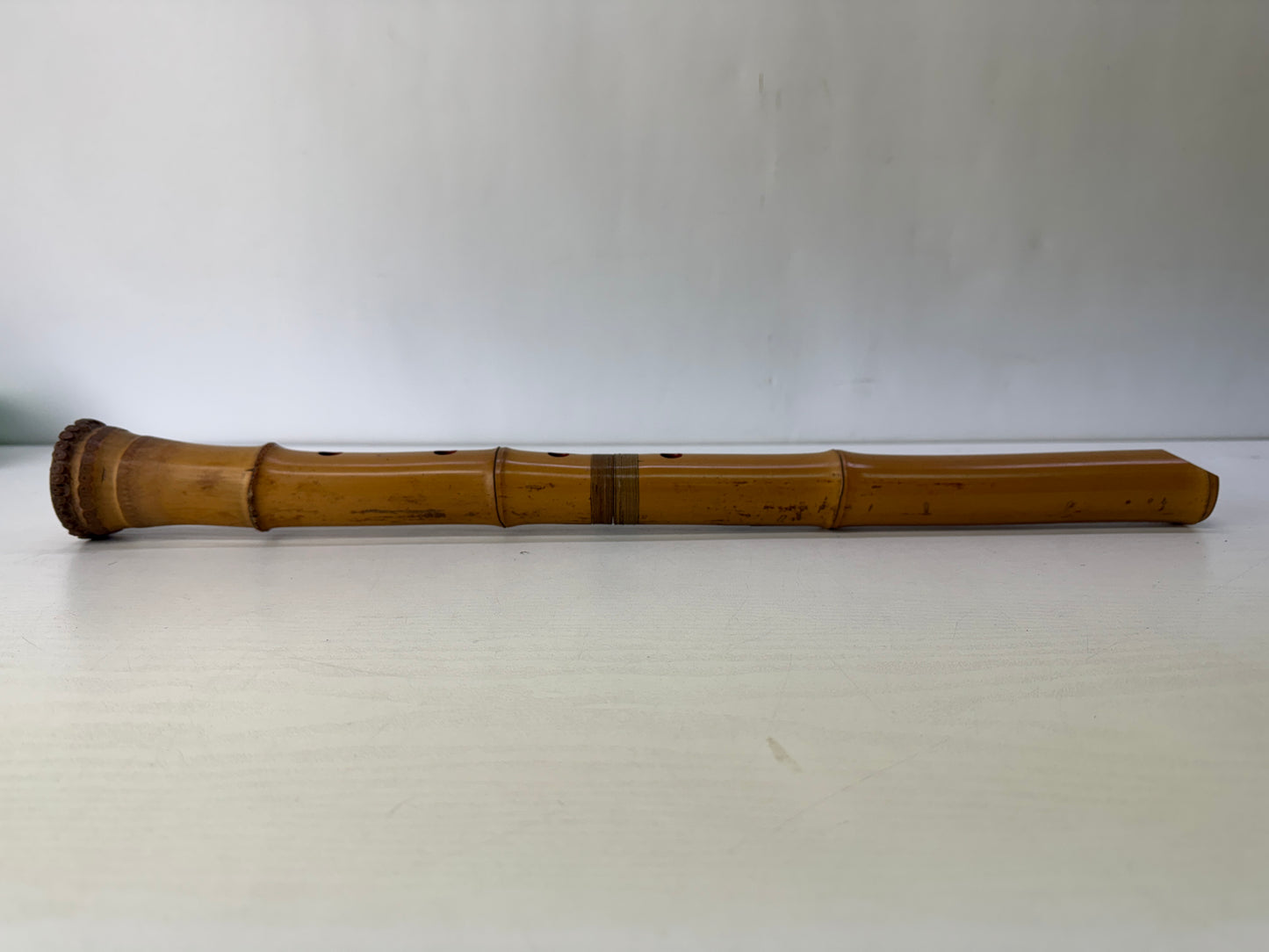 Y10321 SHAKUHACHI Bamboo flute Kinko style signed Japan antique music instrument