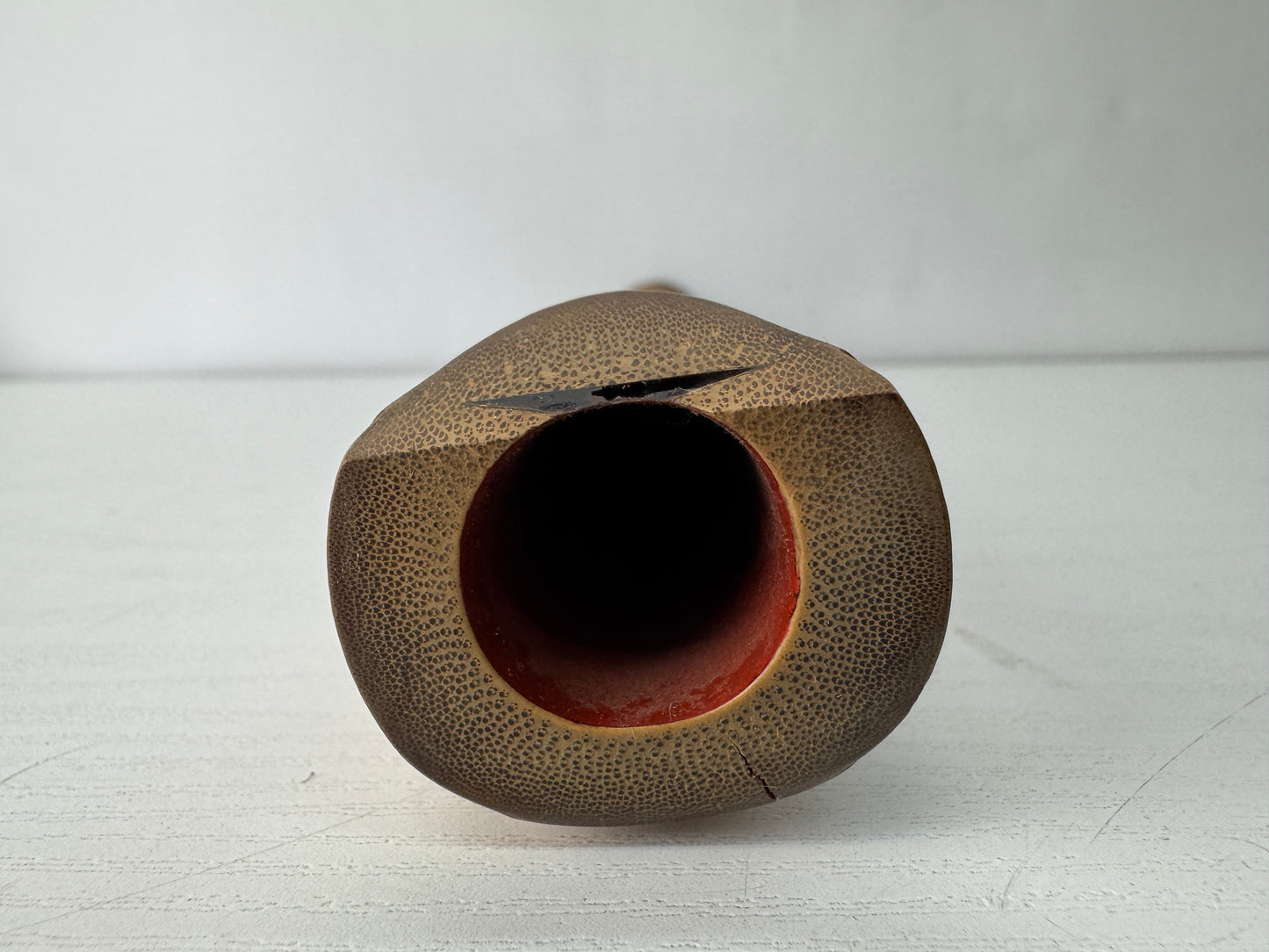 Y10321 SHAKUHACHI Bamboo flute Kinko style signed Japan antique music instrument