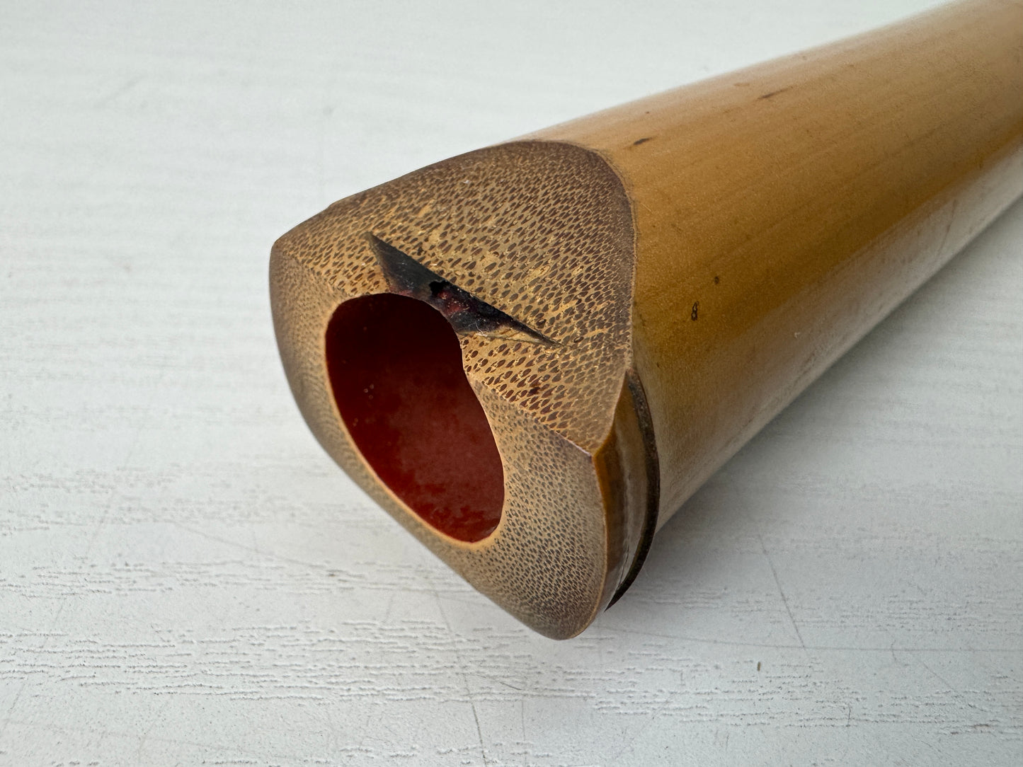 Y10321 SHAKUHACHI Bamboo flute Kinko style signed Japan antique music instrument