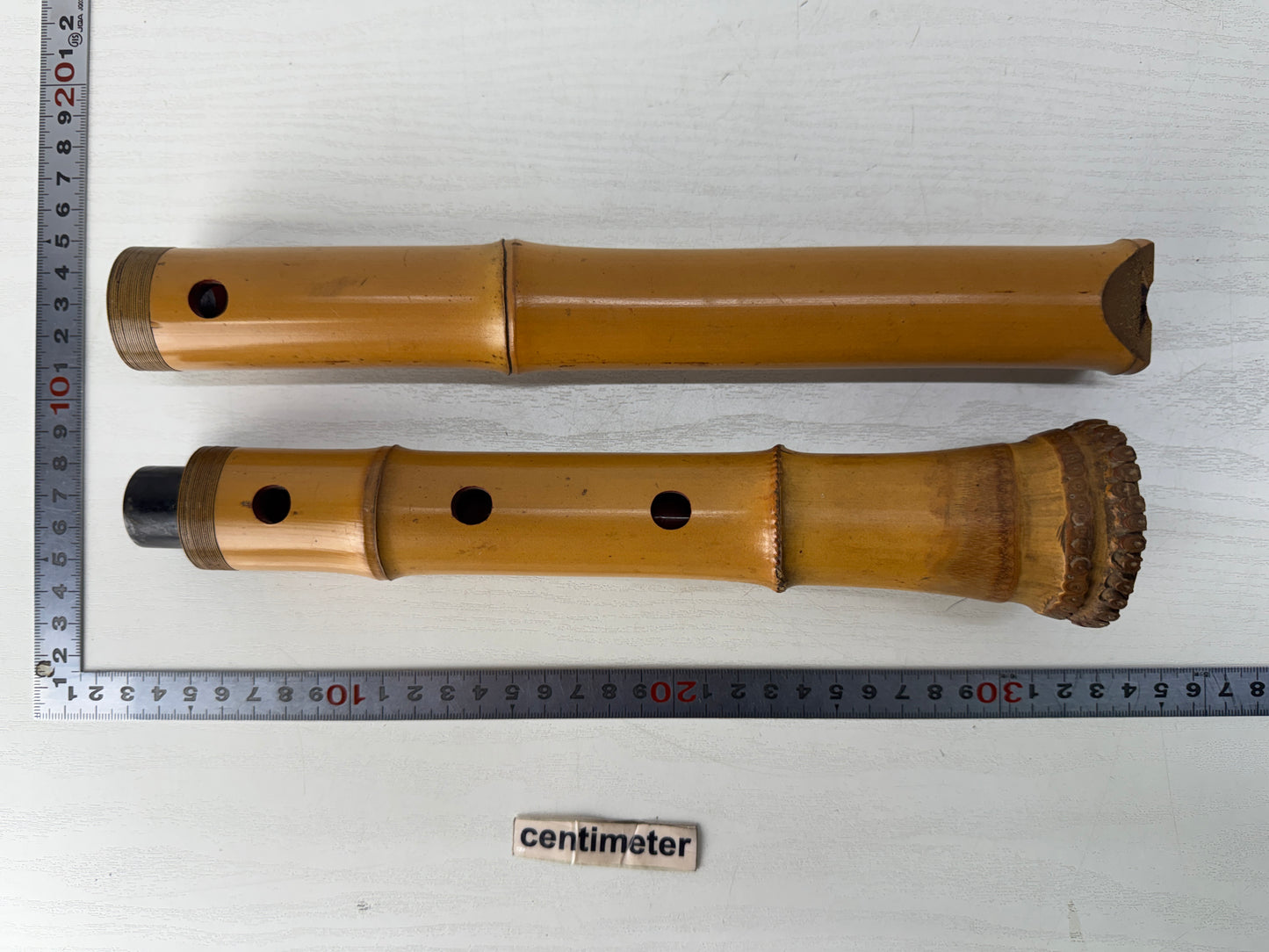 Y10321 SHAKUHACHI Bamboo flute Kinko style signed Japan antique music instrument