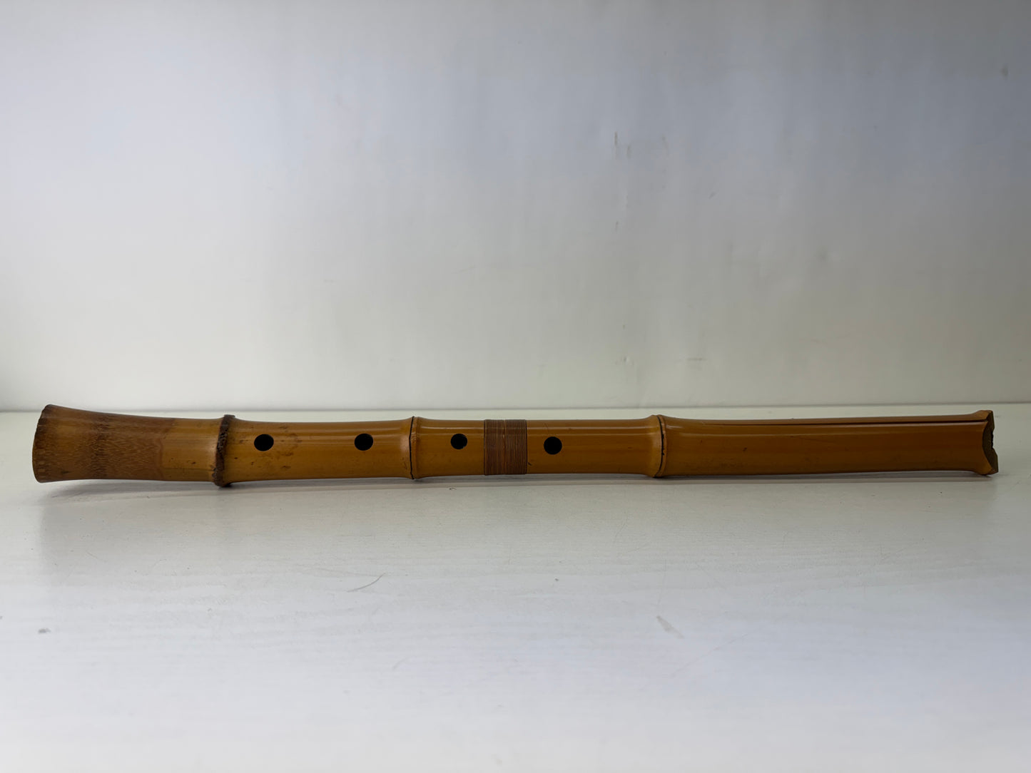 Y10322 SHAKUHACHI Bamboo flute Kinko style signed Japan antique music instrument