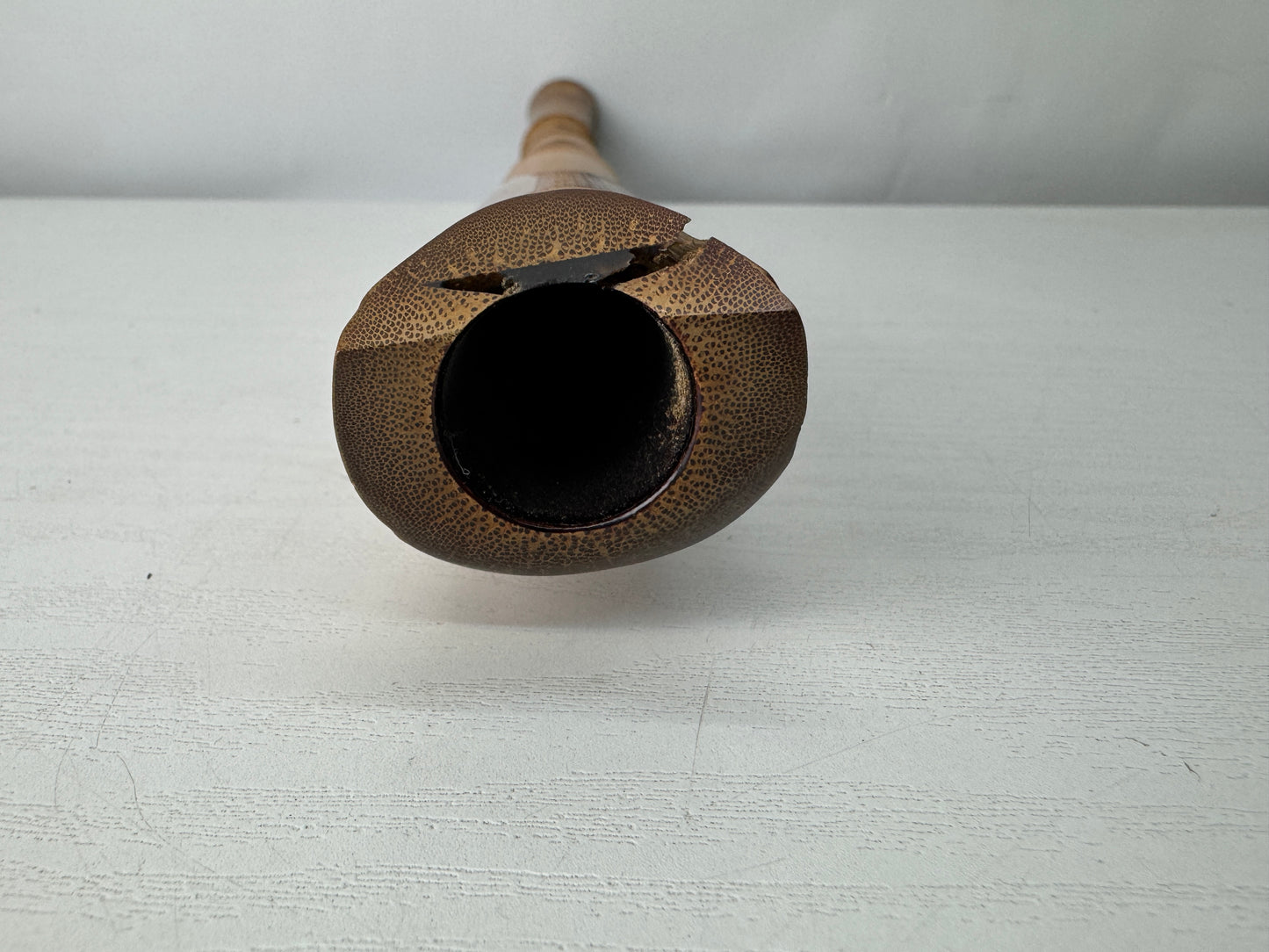Y10322 SHAKUHACHI Bamboo flute Kinko style signed Japan antique music instrument