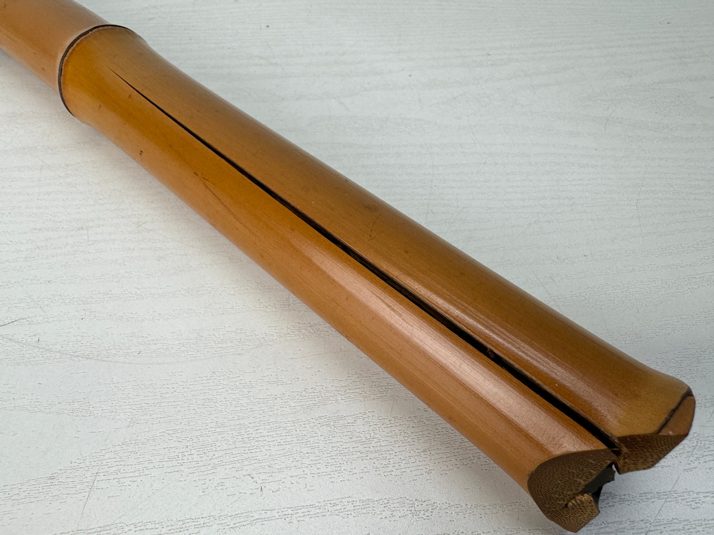 Y10322 SHAKUHACHI Bamboo flute Kinko style signed Japan antique music instrument