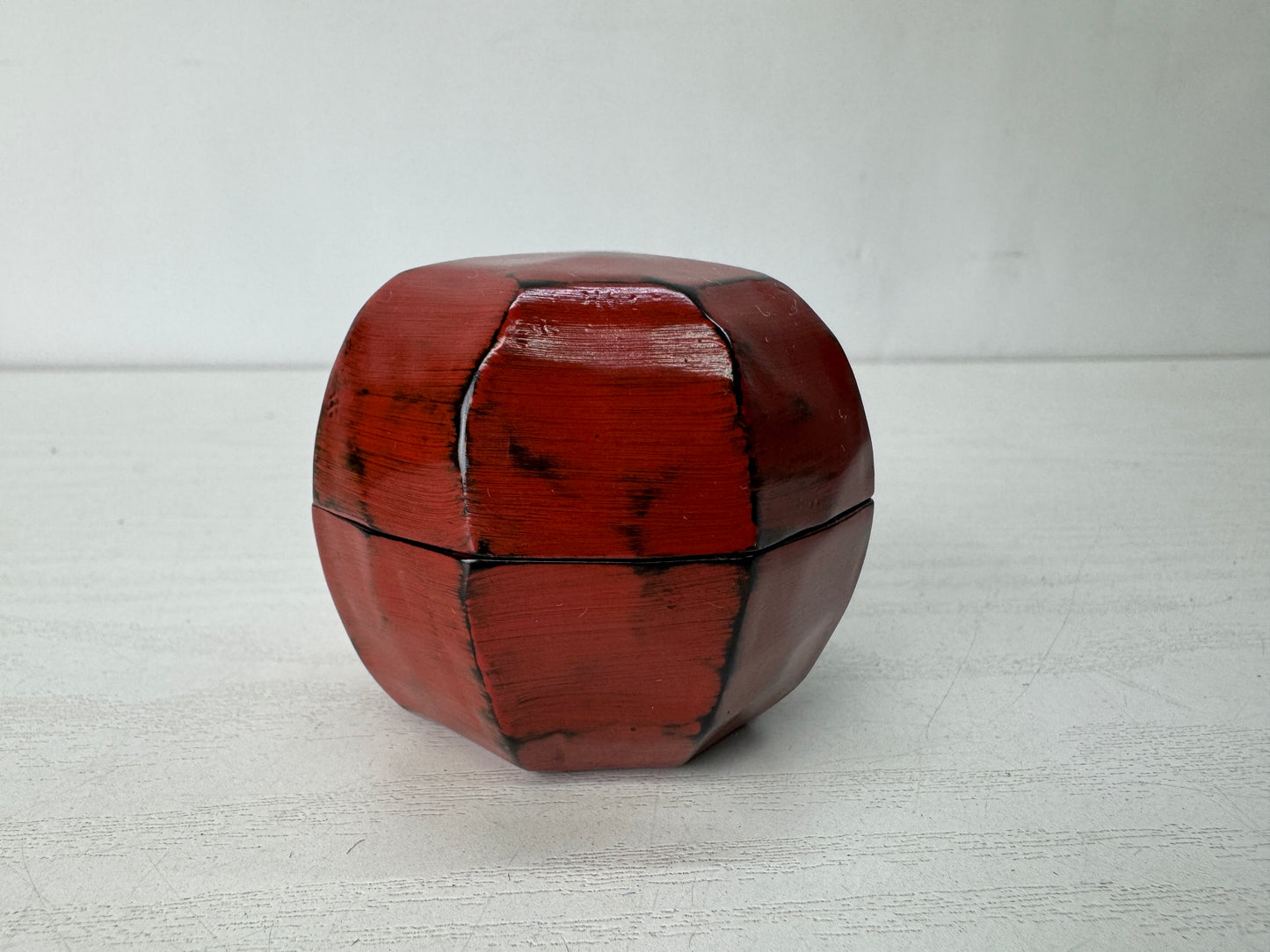Y10323 BOX Negoro lacquer container signed Japan antique incense fragrance aroma