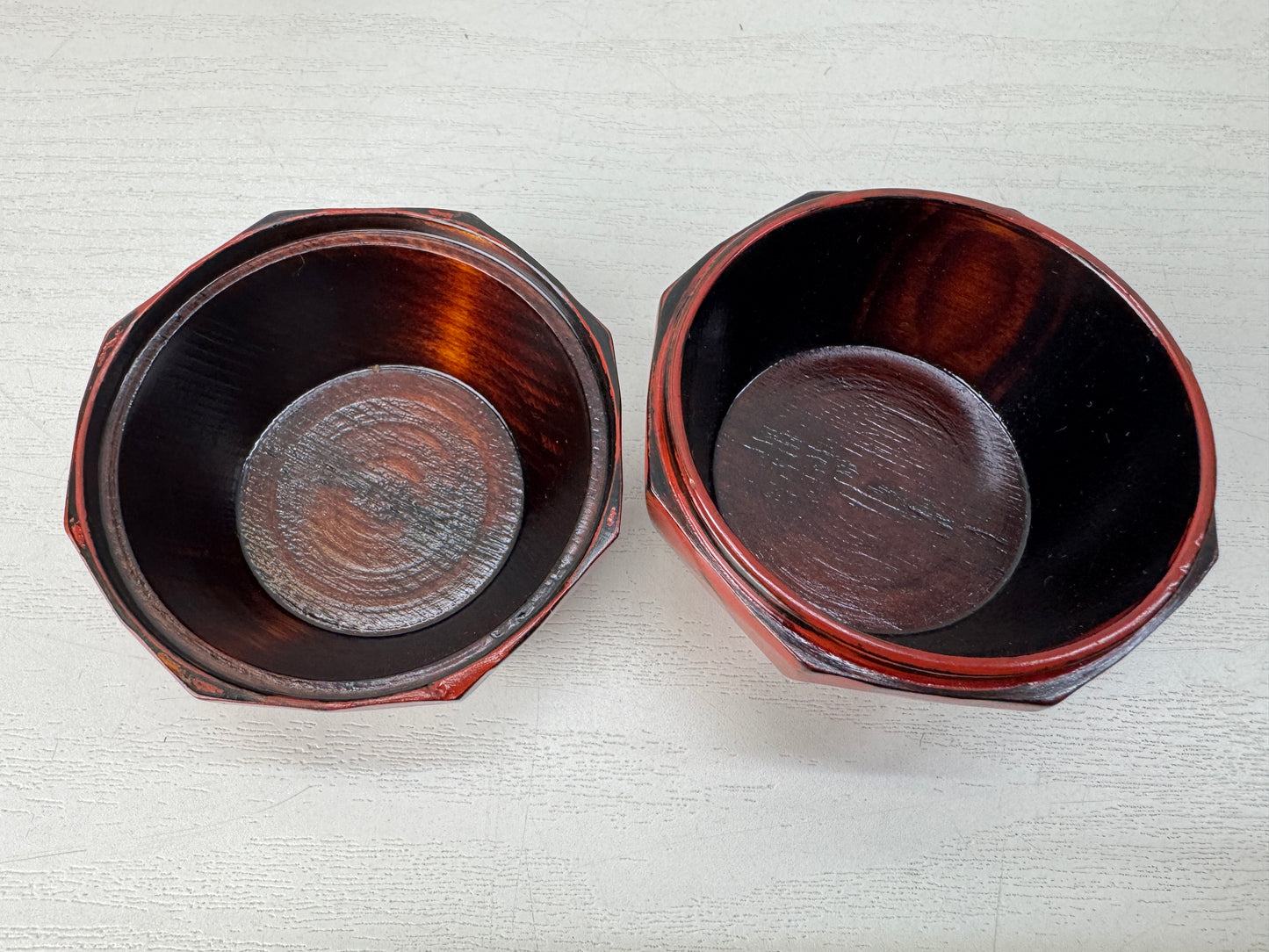 Y10323 BOX Negoro lacquer container signed Japan antique incense fragrance aroma