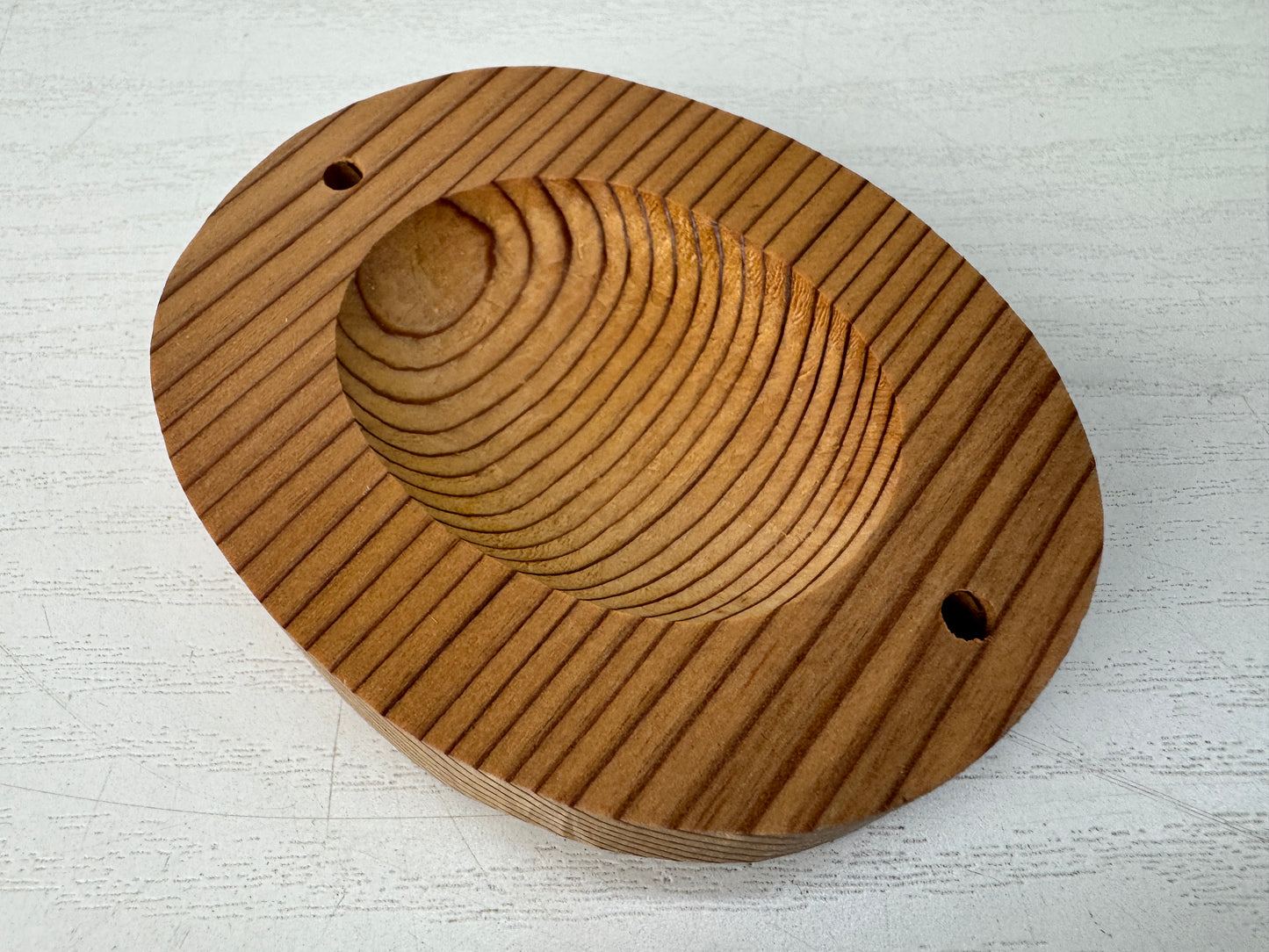 Y10324 BOX Cedar wood case signed Japan antique incense fragrance aromatherapy