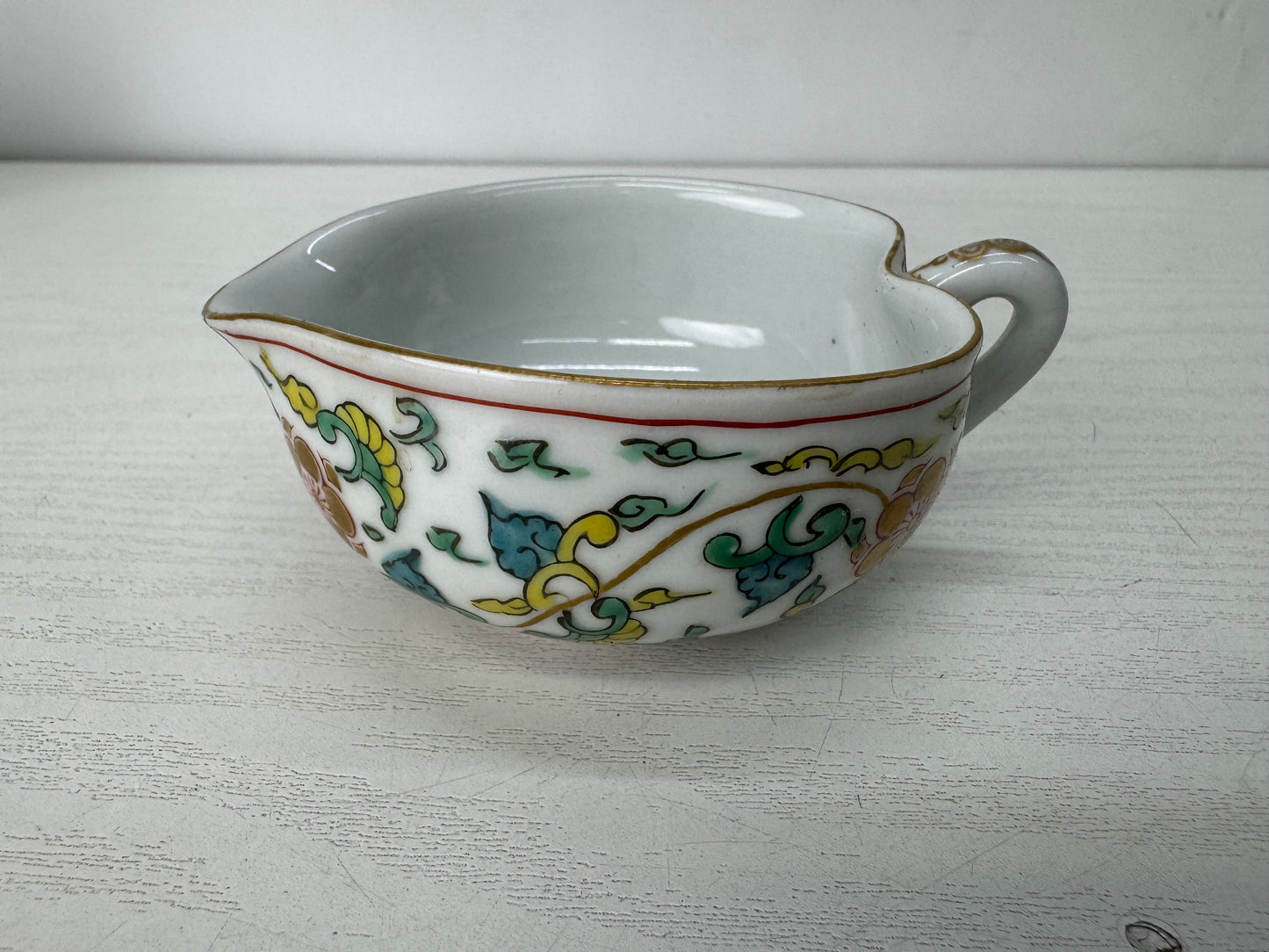 Y10328 KYUSU Kutani-ware Sencha tea pot cup set signed box Japan antique teapot