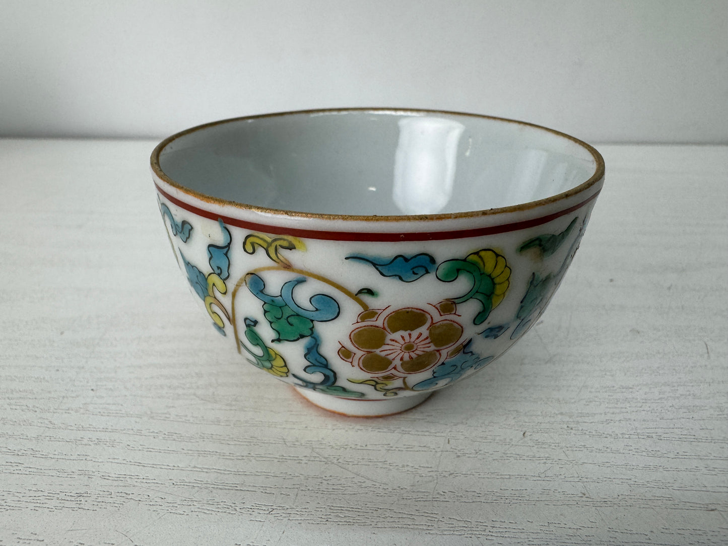 Y10328 KYUSU Kutani-ware Sencha tea pot cup set signed box Japan antique teapot
