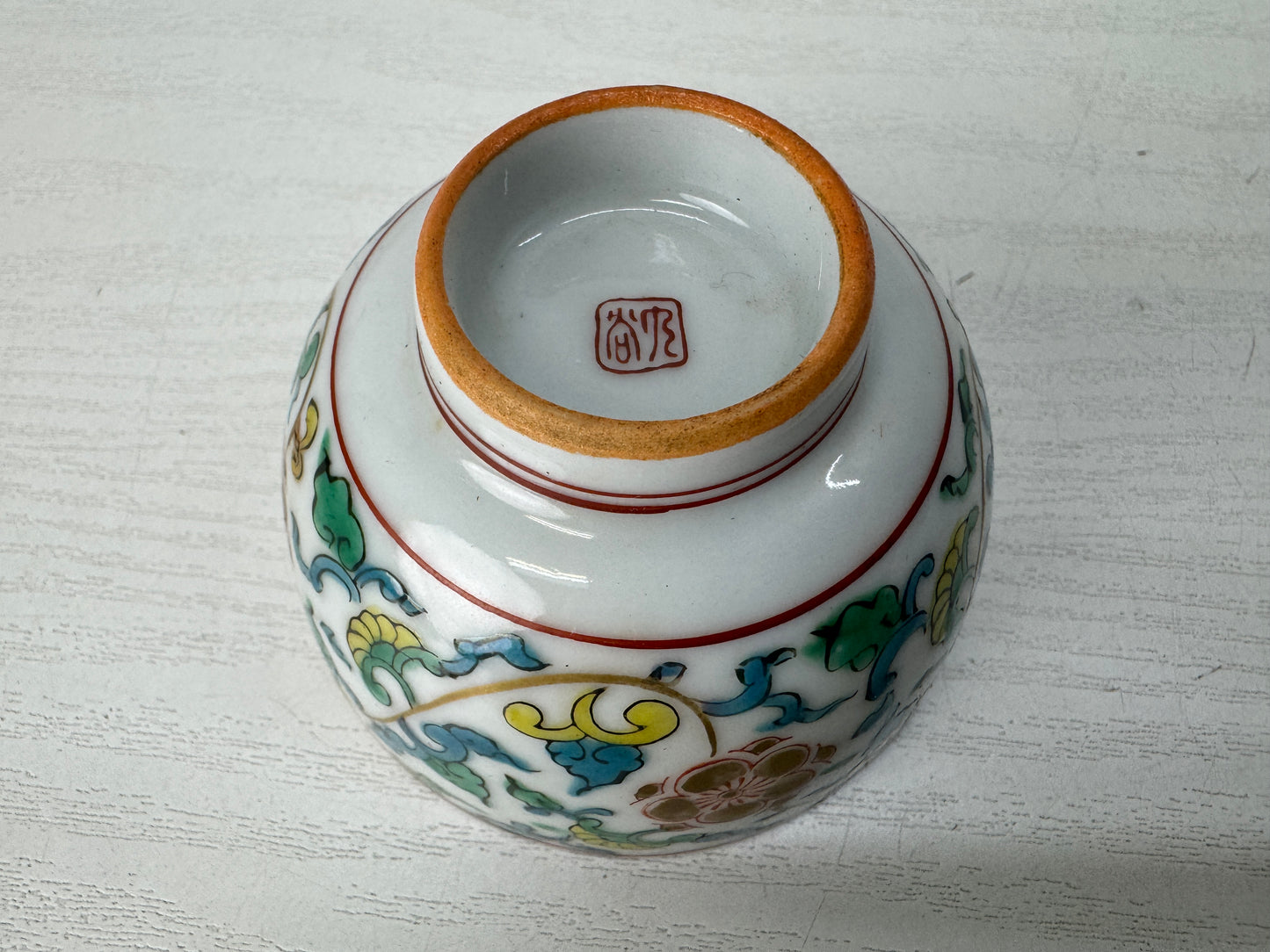 Y10328 KYUSU Kutani-ware Sencha tea pot cup set signed box Japan antique teapot