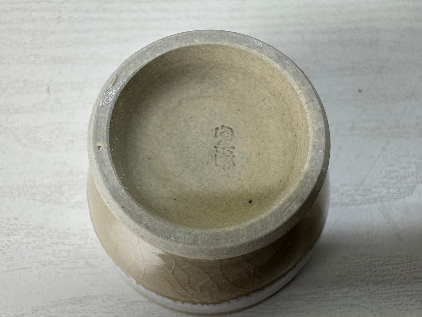 Y10329 KYUSU Hagi-ware Sencha tea pot cup set signed box Japan antique teapot