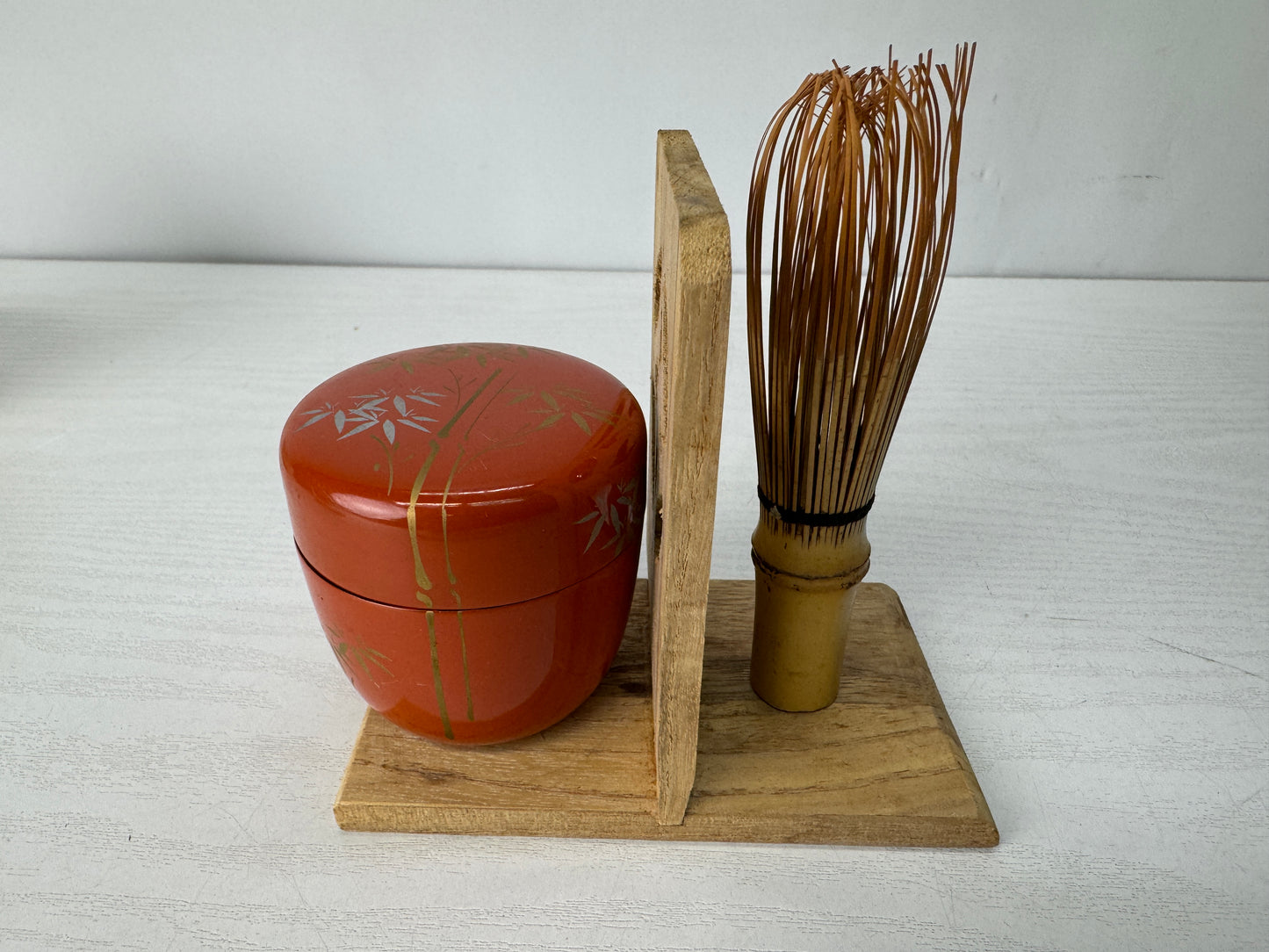 Y10330 CHAWAN Tea ceremony utensils practice set box Japan antique whisk scoop