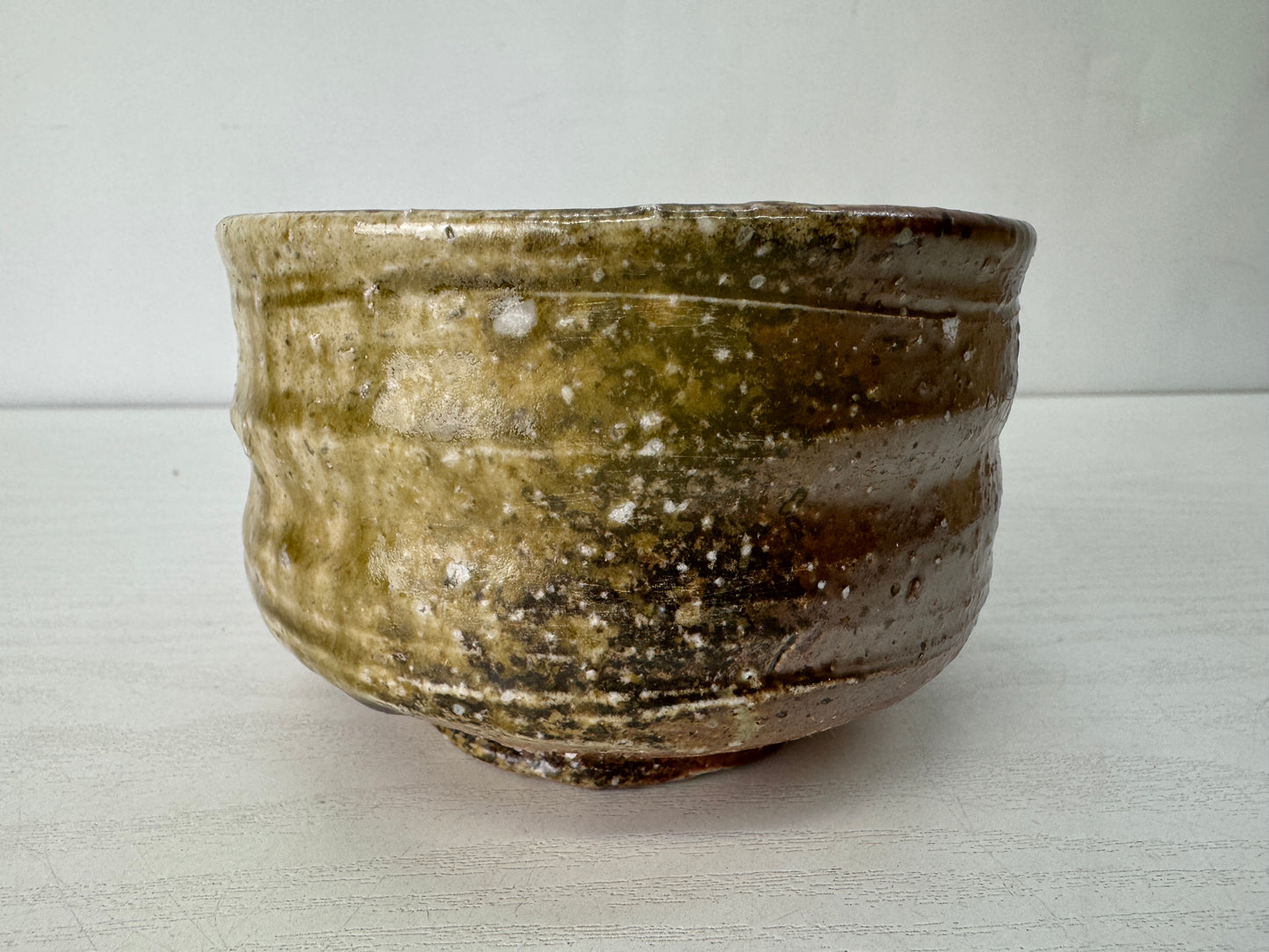 Y10333 CHAWAN Shigaraki-ware bowl signed box Japan antique tea ceremony pottery