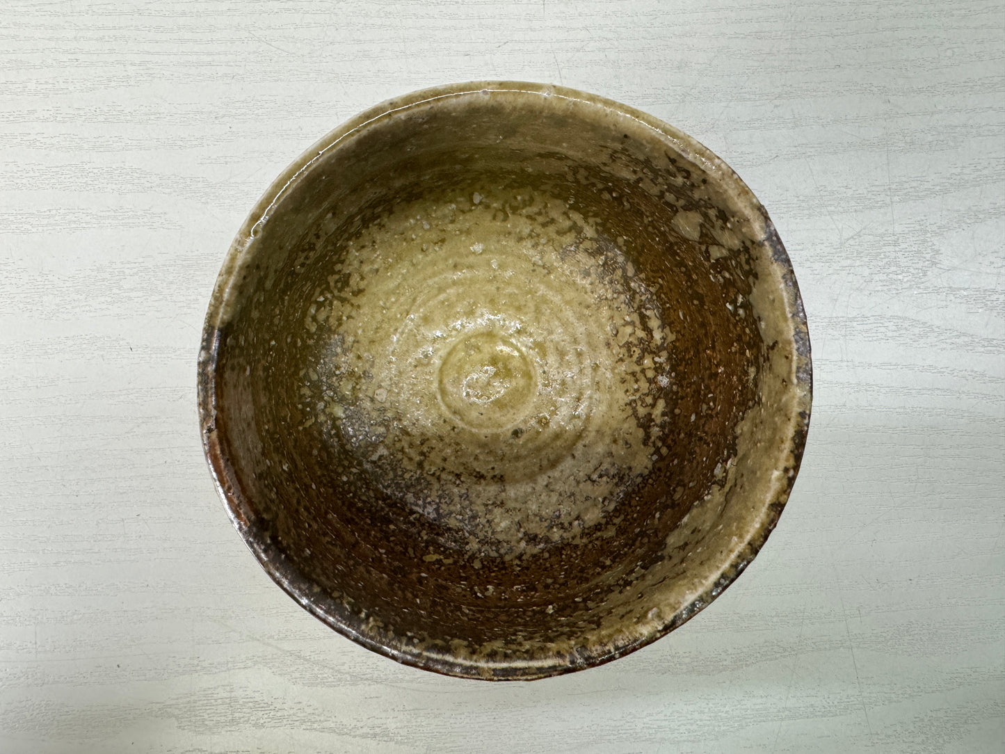 Y10333 CHAWAN Shigaraki-ware bowl signed box Japan antique tea ceremony pottery