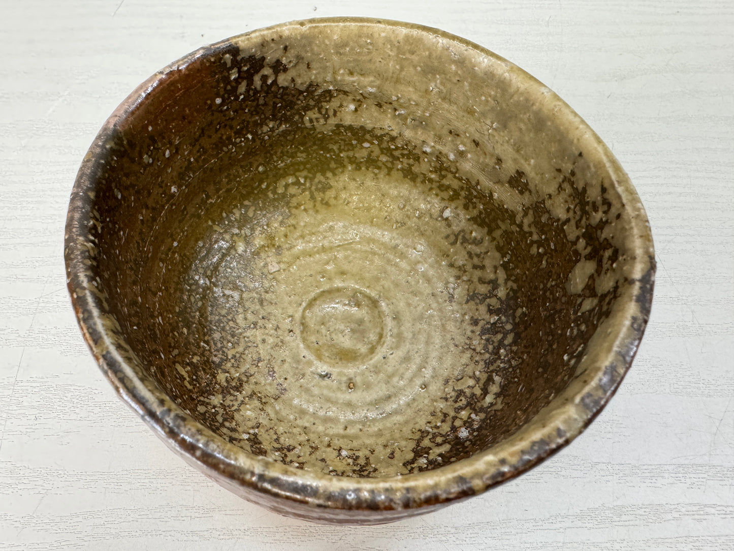 Y10333 CHAWAN Shigaraki-ware bowl signed box Japan antique tea ceremony pottery
