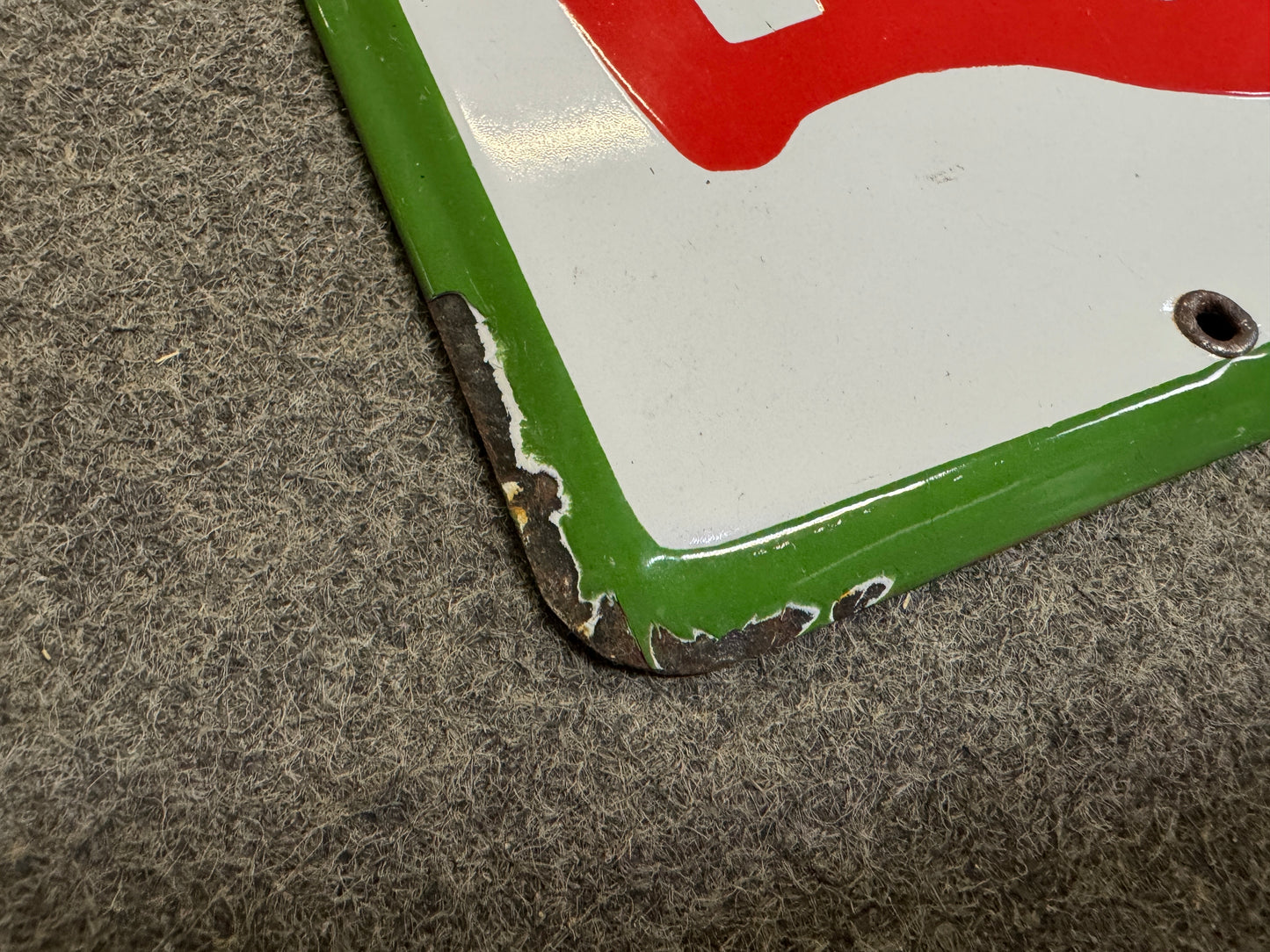 Y10338 SIGNBOARD Enamel sign Matcha Showa retro Japan antique wall hanging decor