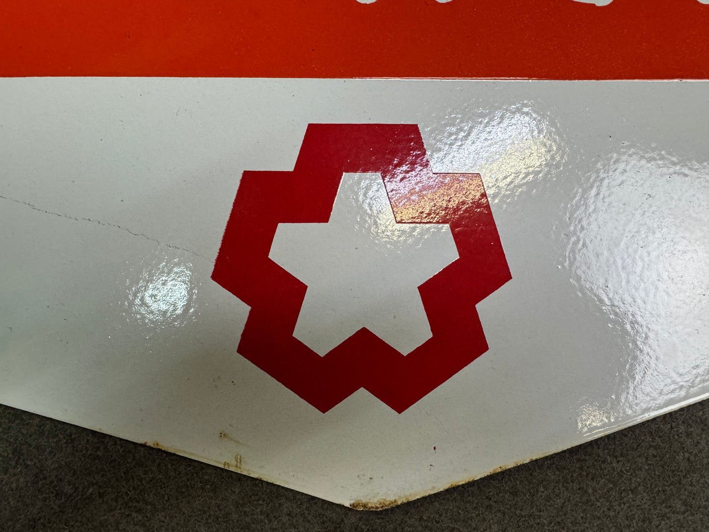 Y10339 SIGNBOARD Enamel sign Kerosene Showa retro Japan antique wall interior