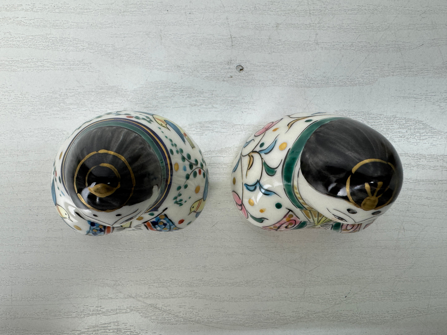 Y10344 NINGYO Mino-ware Hina doll figurine signed box Japan antique interior