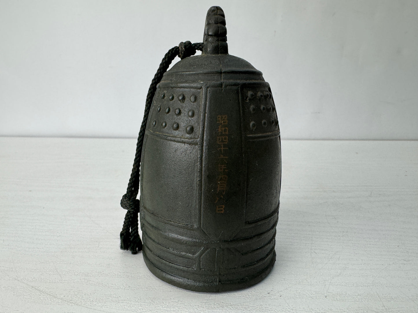 Y10353 Buddhist Altar Equipment Small metal bell Japan antique Buddhism art