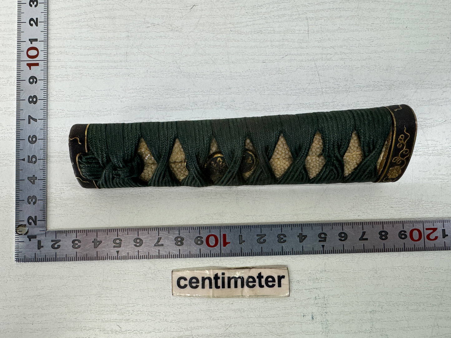 Y10355 TSUKA Japanese sword wakizashi accouterment Koshirae tsuba antique Katana