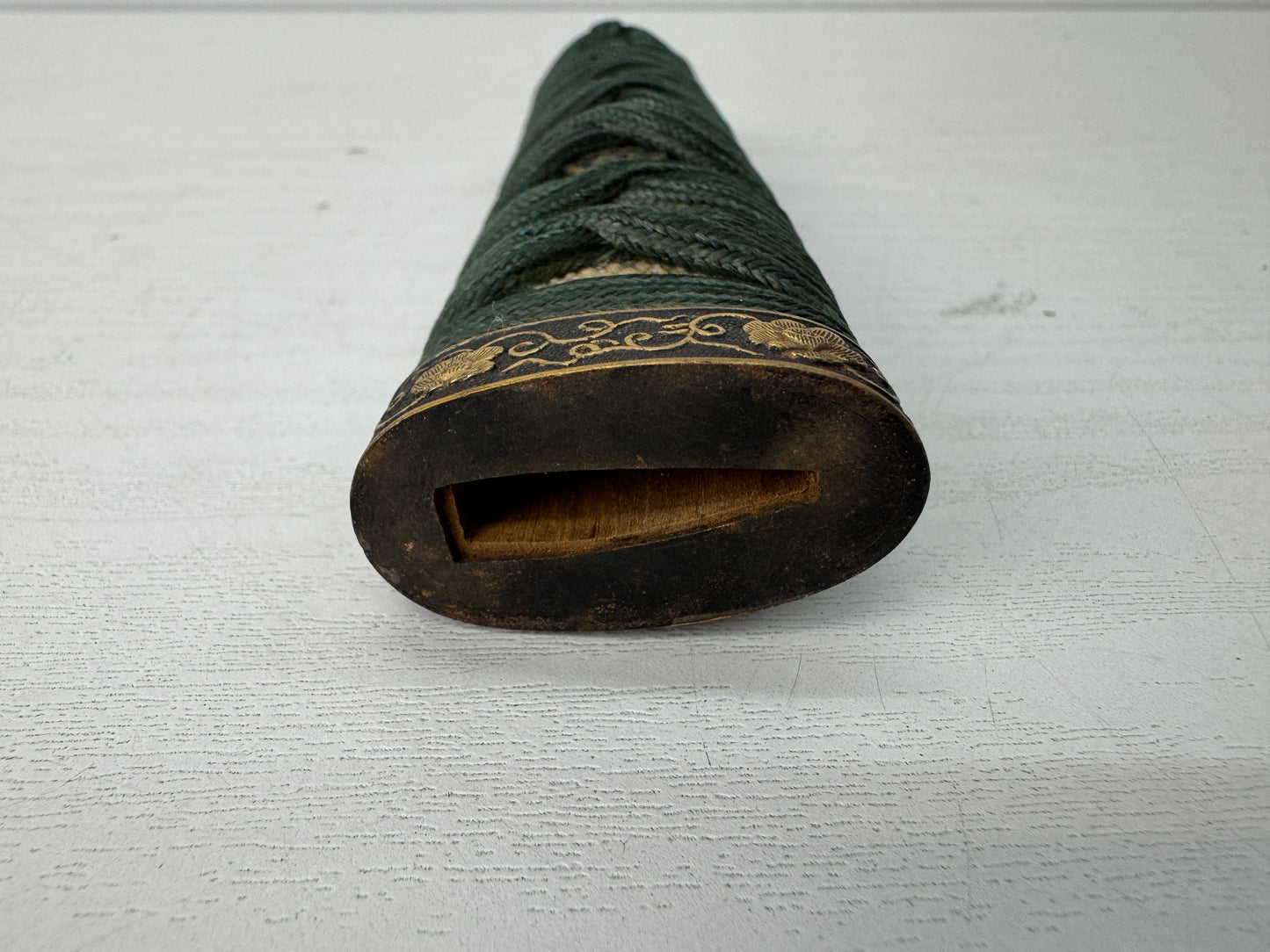 Y10355 TSUKA Japanese sword wakizashi accouterment Koshirae tsuba antique Katana