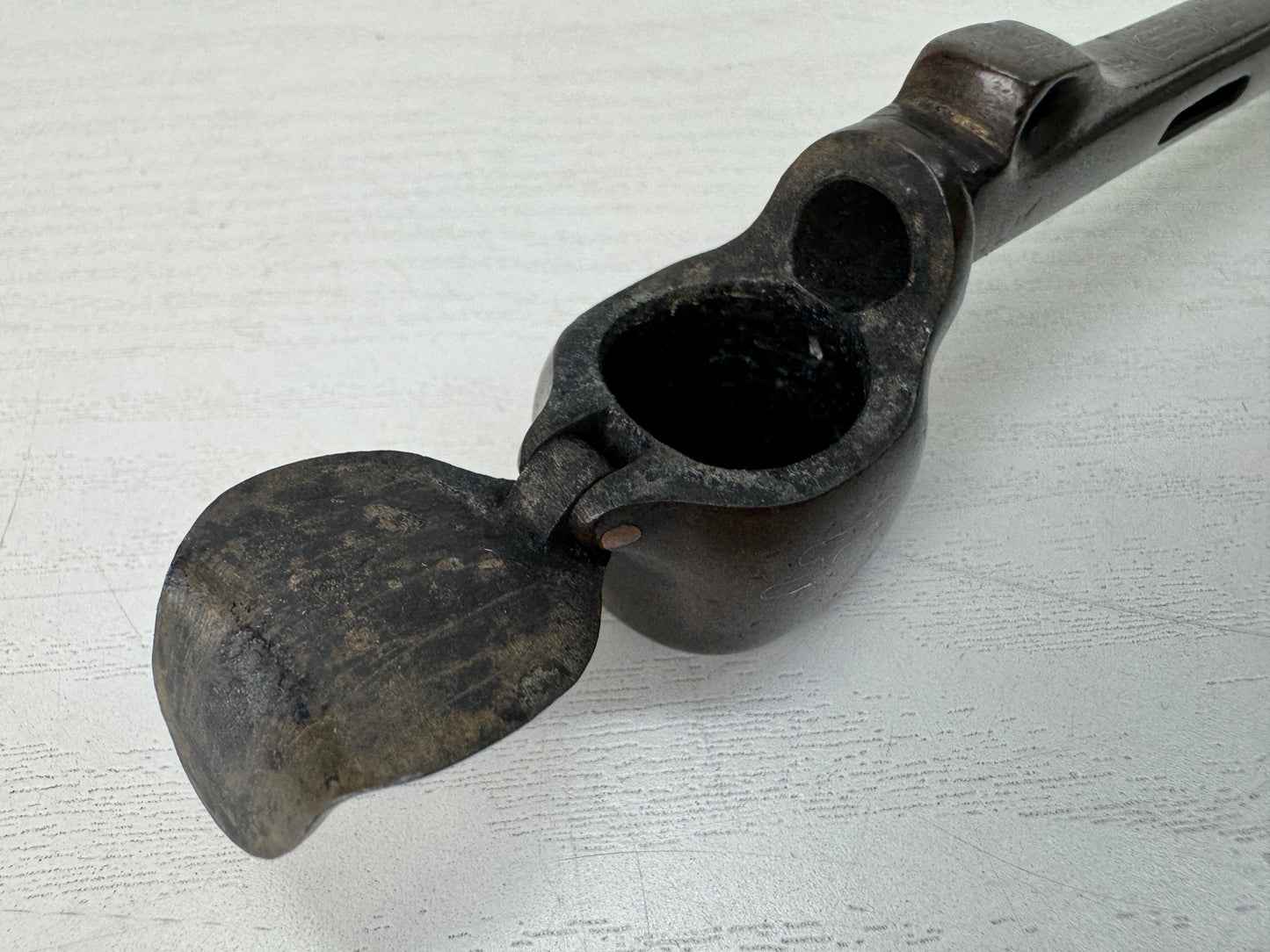 Y10361 YATATE Kaminarimon Japanese Ink and Pen Holder antique Brush & Inkwell