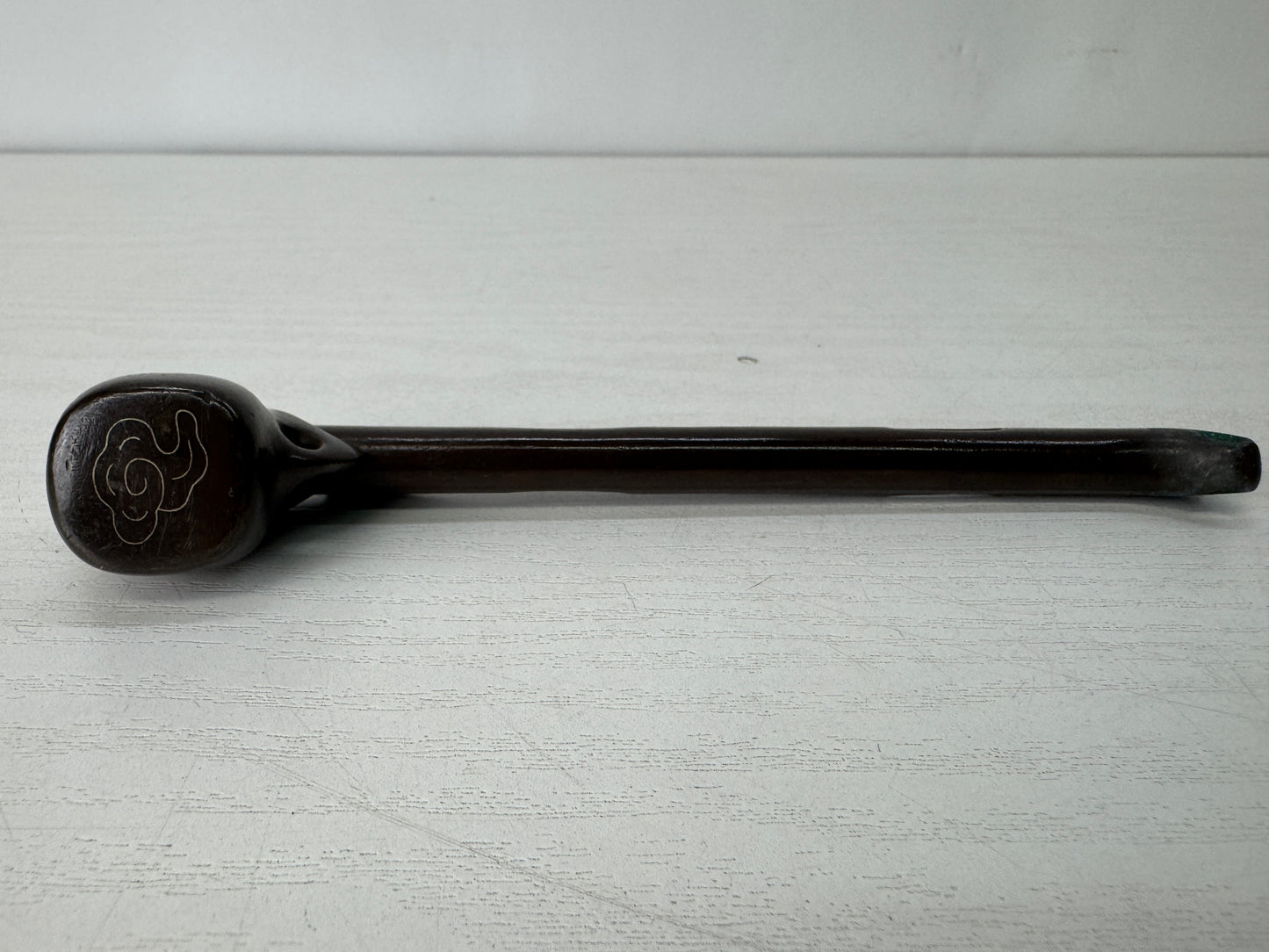 Y10361 YATATE Kaminarimon Japanese Ink and Pen Holder antique Brush & Inkwell
