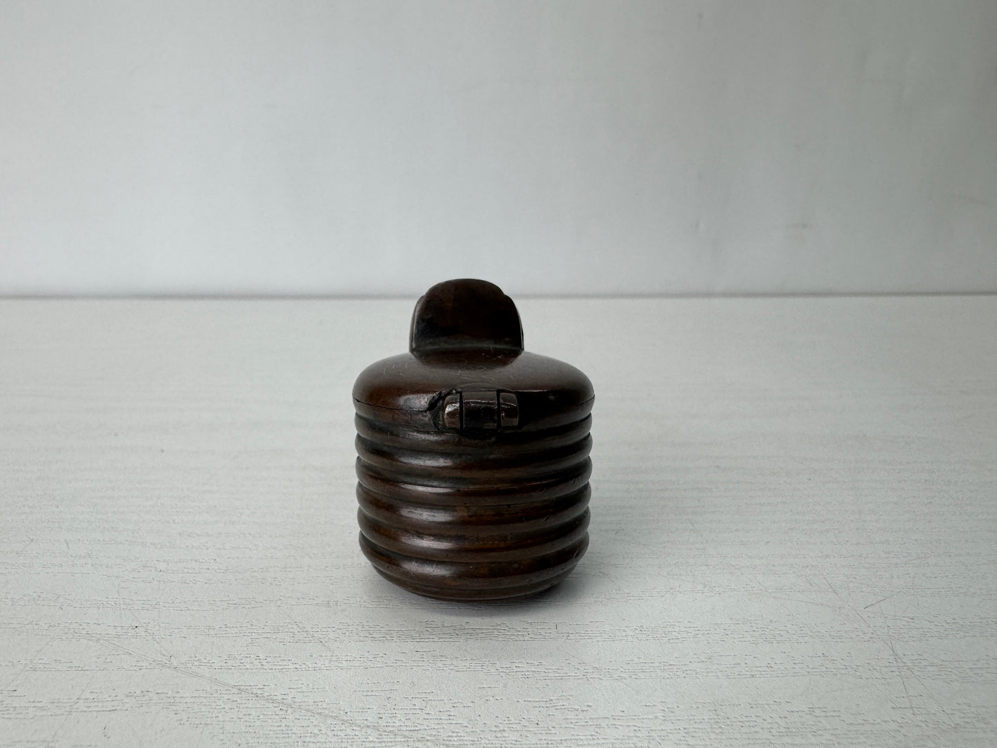 Y10362 YATATE Dragon Japanese Ink and Pen Holder antique vintage Brush & Inkwell