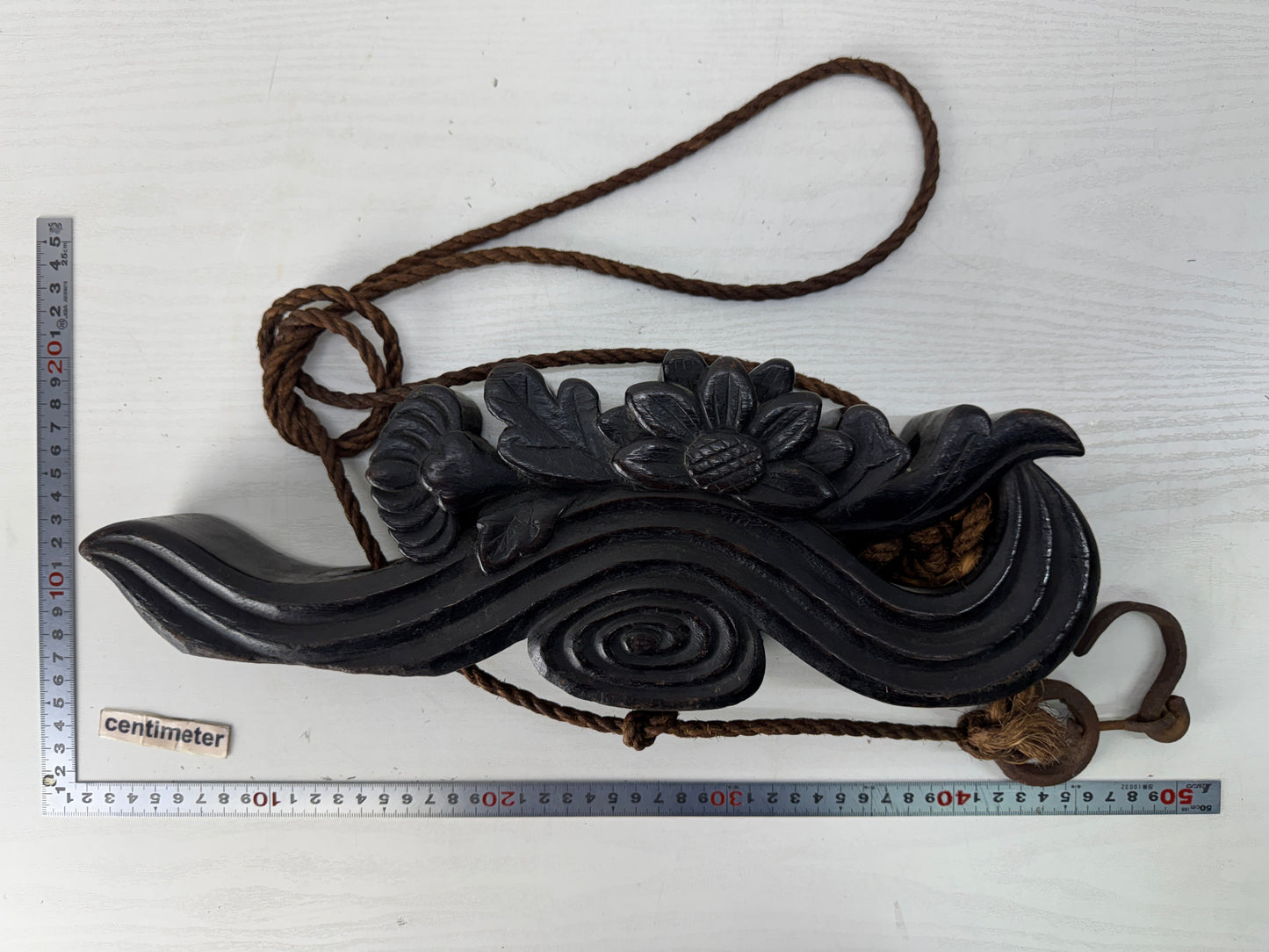 Y10367 OKIMONO wooden carving Jizai folk implements Edo period Japan antique