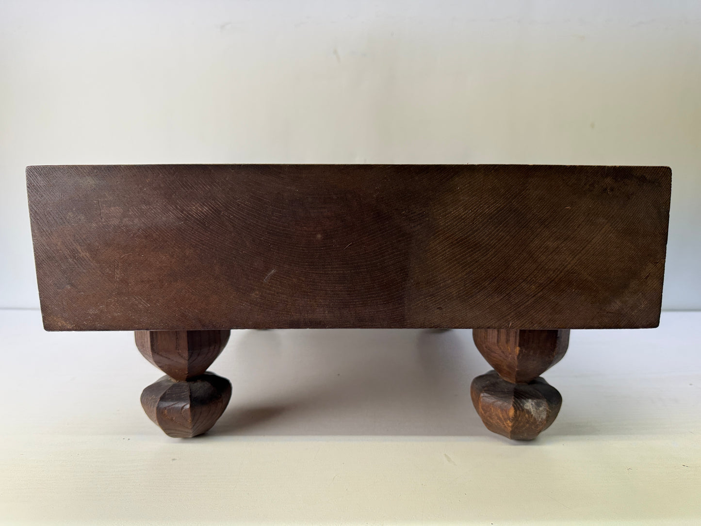 Y10370 GO Zelkova wooden board with legs strategy game Japan antique traditional