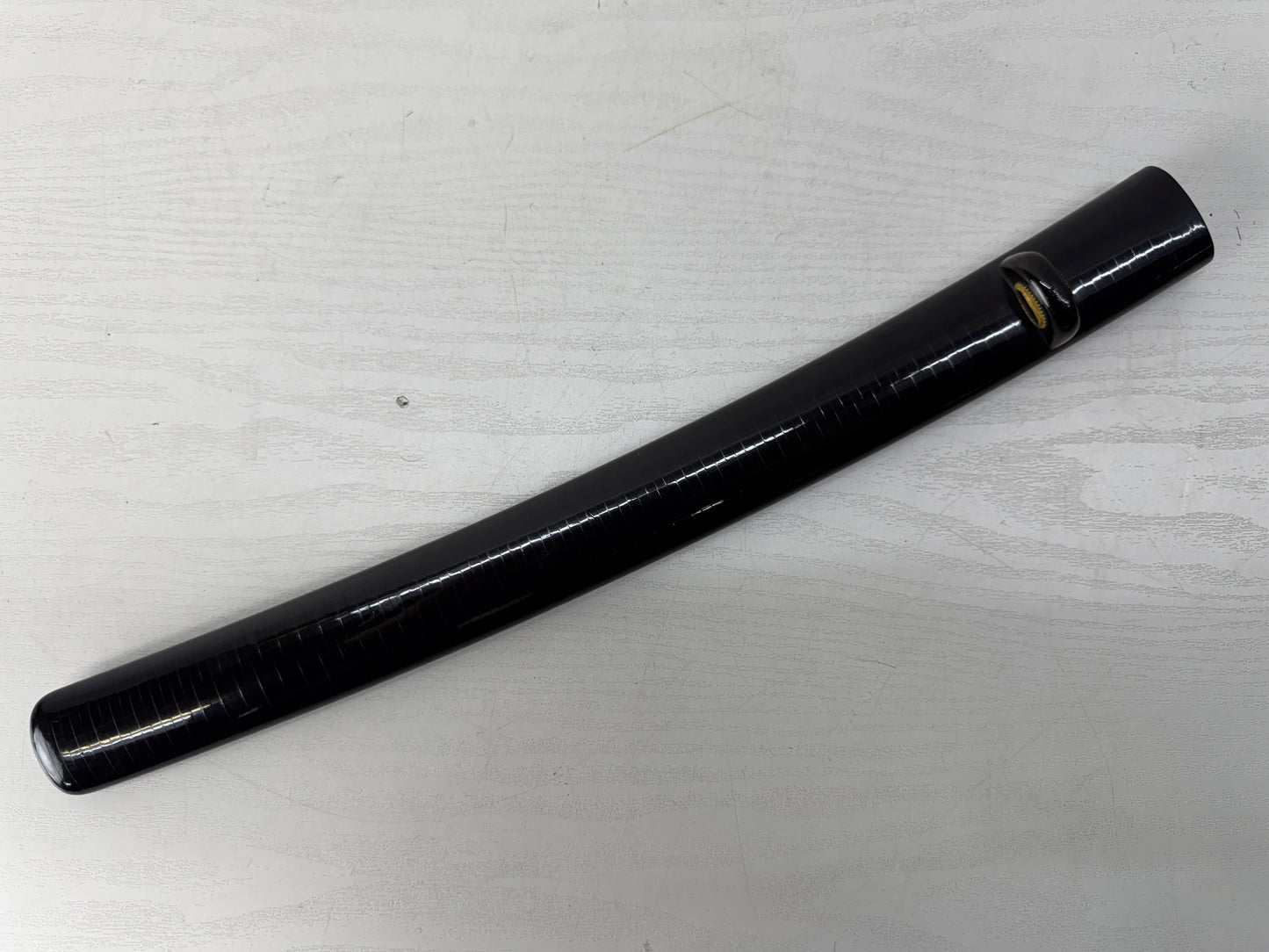 Y10373 SAYA black lacquer Wakizashi scabbard sheath Japan antique samurai katana