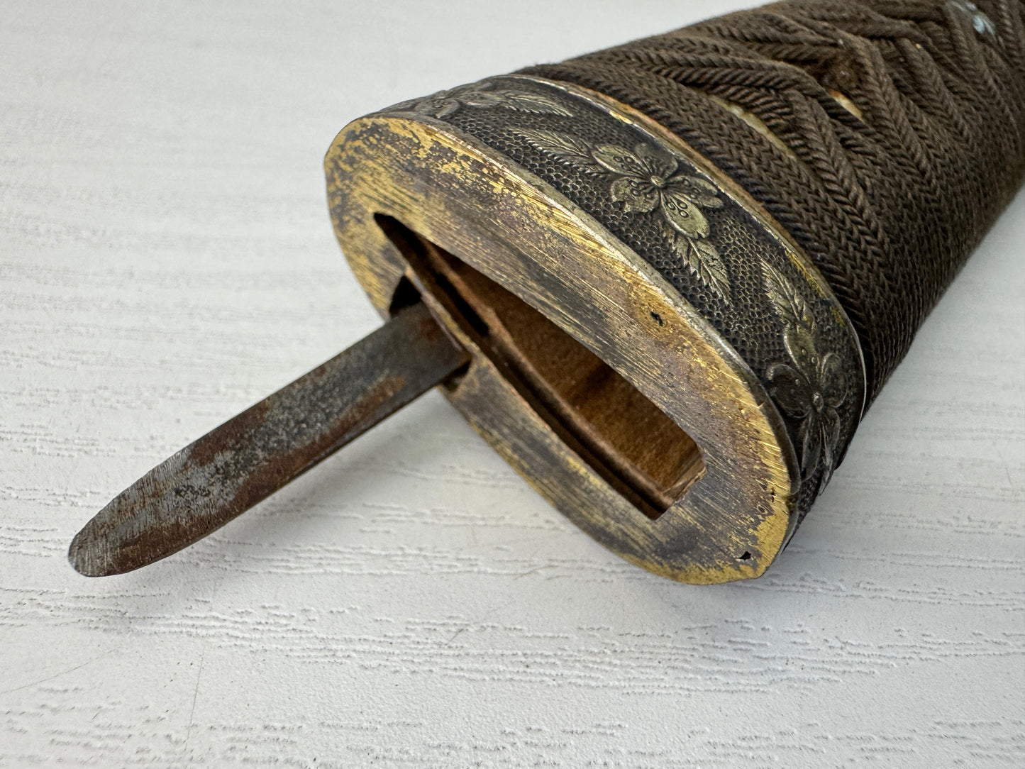 Y10374 Imperial Japan Army Military sword koshirae mounting Japanese WW2 vintage