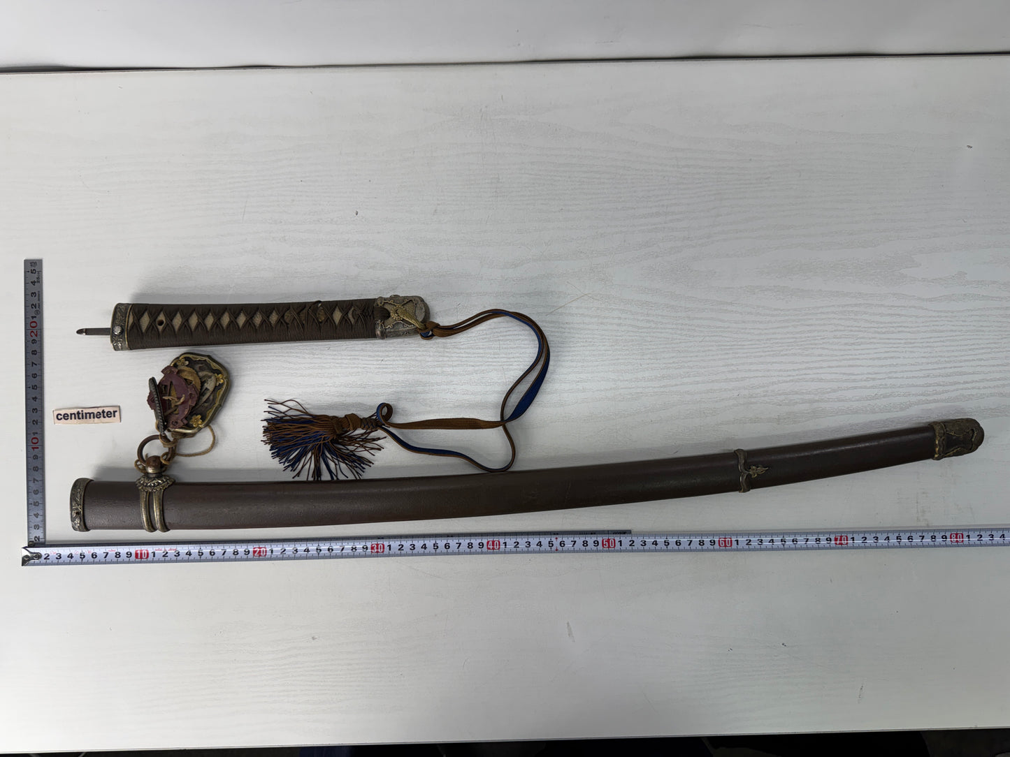 Y10374 Imperial Japan Army Military sword koshirae mounting Japanese WW2 vintage