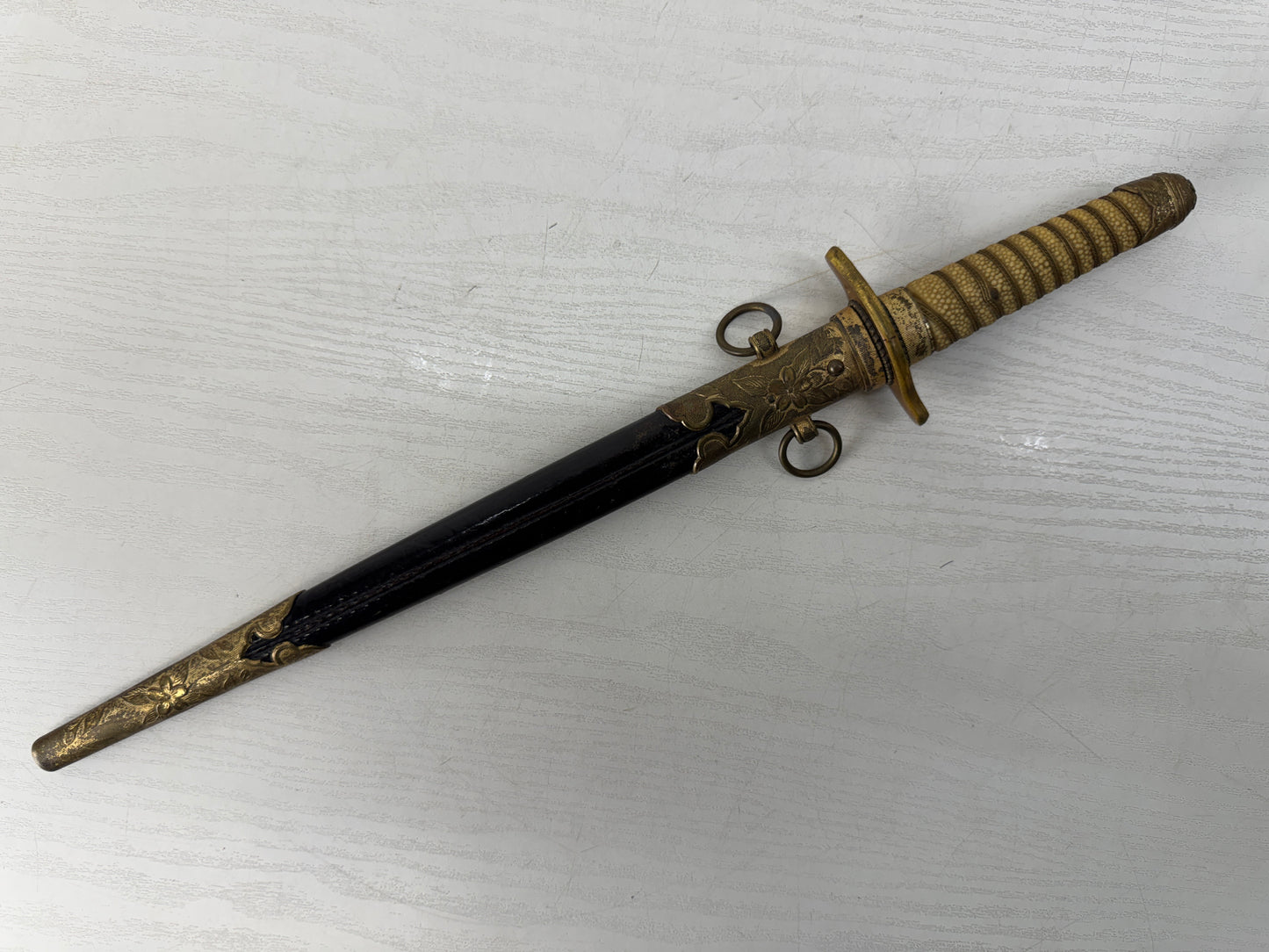 Y10376 Imperial Japan Army Navy Dagger short sword replica Japanese WW2 vintage