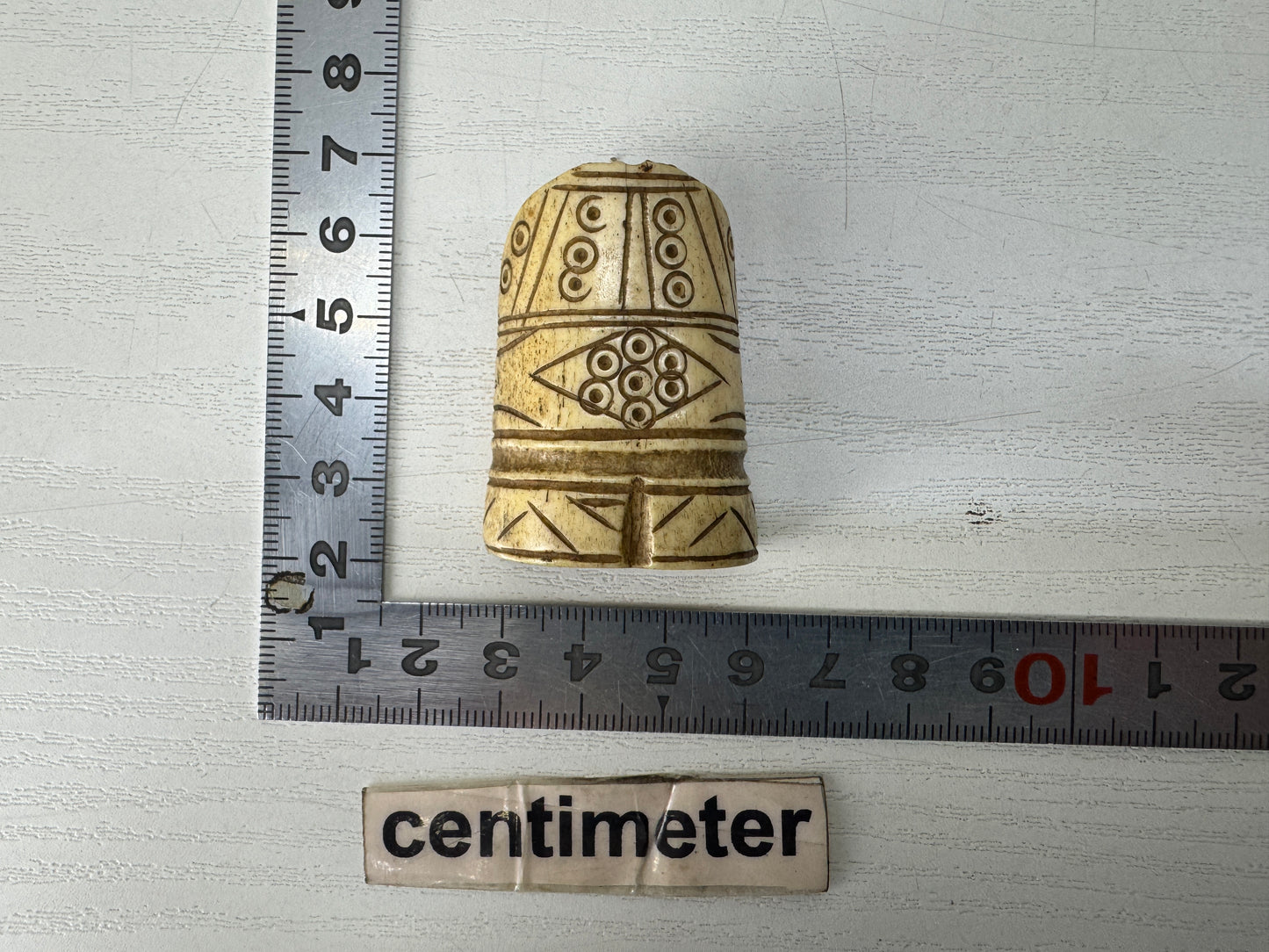 Y10389 NETSUKE Kotsu material carving Japan antique kimono accessory sagemono