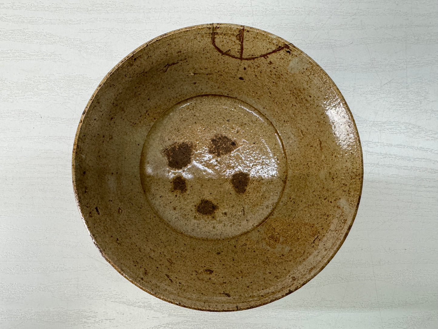 Y10395 CHAWAN Irabo-ware small bowl kintsugi Japan antique tea ceremony pottery