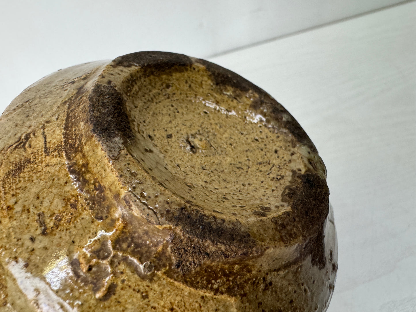 Y10395 CHAWAN Irabo-ware small bowl kintsugi Japan antique tea ceremony pottery