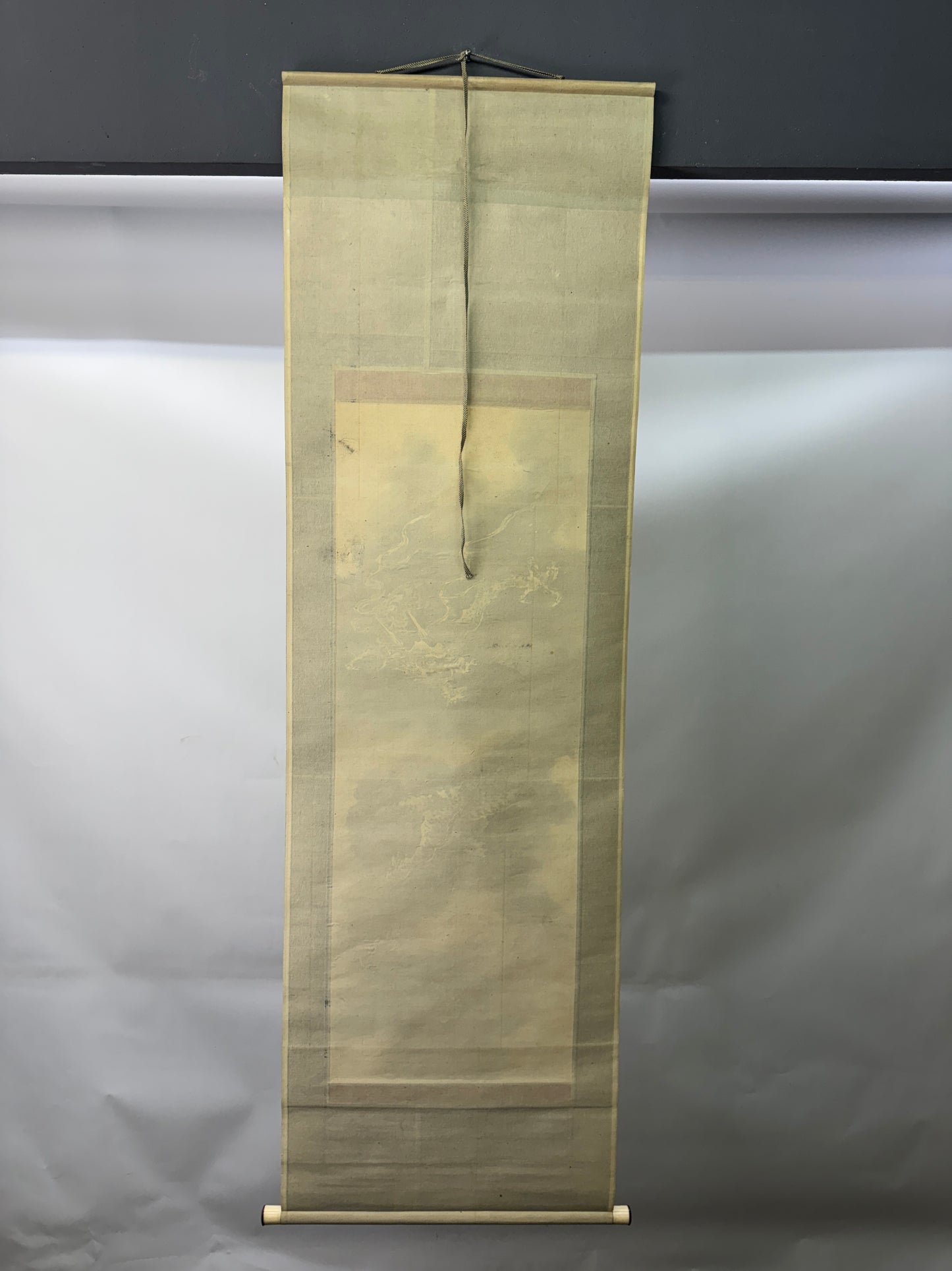 Y10400 KAKEJIKU Hanging scroll Dragon signed Kano Tanshin Japan antique interior