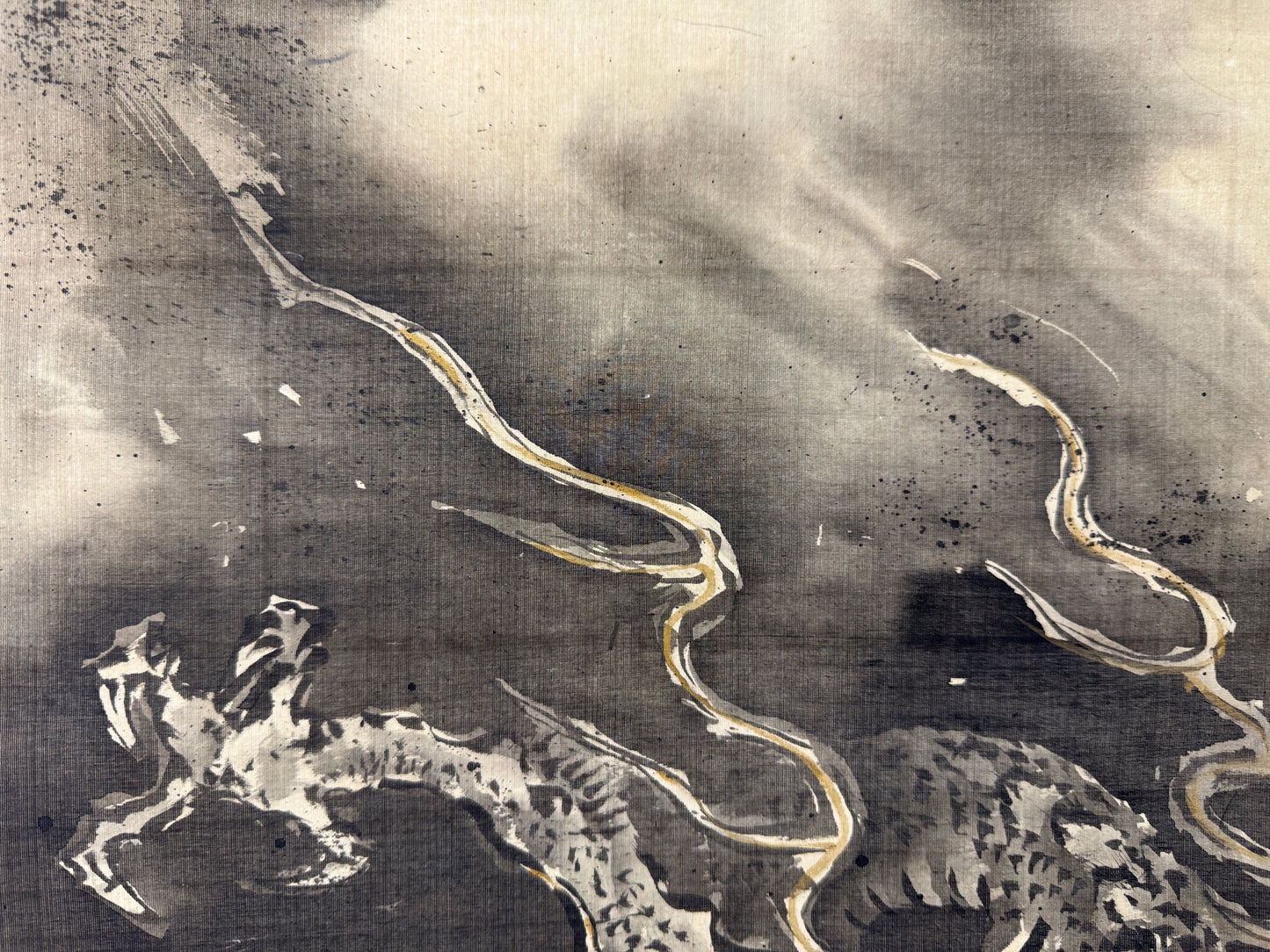 Y10400 KAKEJIKU Hanging scroll Dragon signed Kano Tanshin Japan antique interior