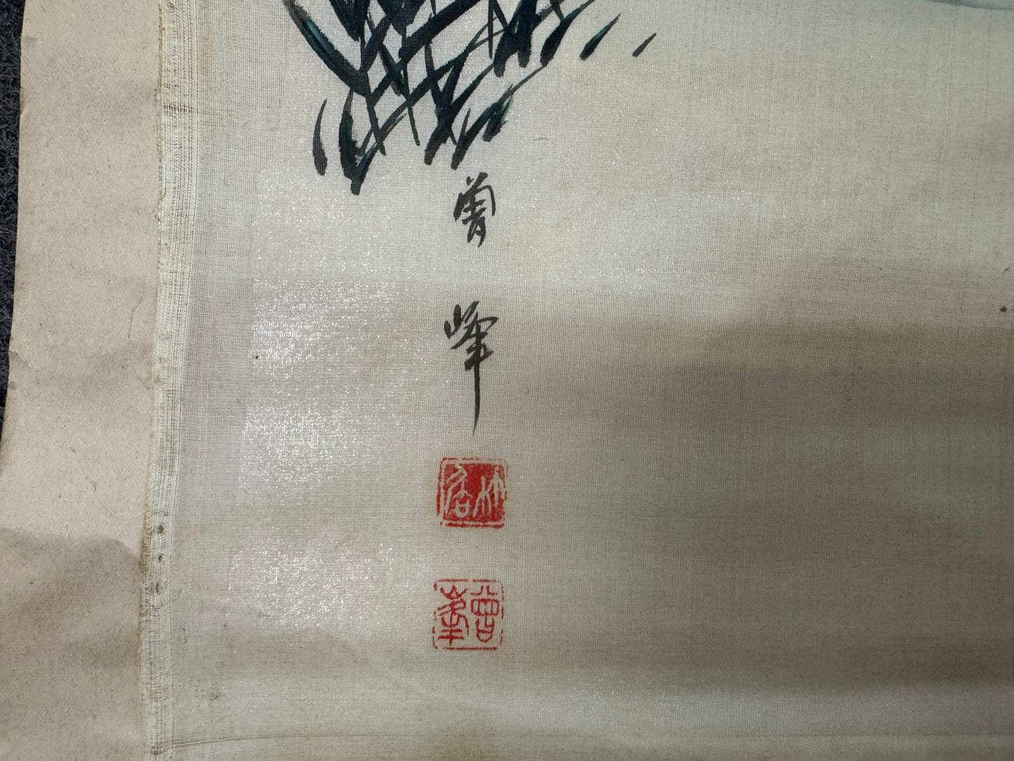 Y10403 KAKEJIKU Hanging scroll Portrait signed Makuri Japan antique interior