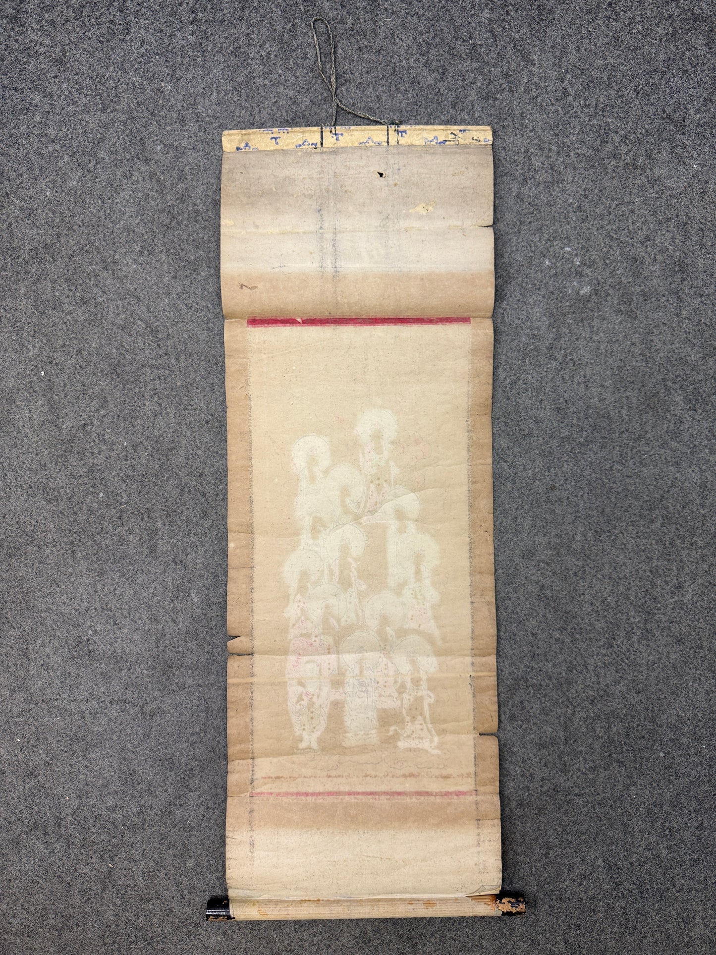 Y10405 KAKEJIKU Hanging scroll printed Buddha Japan antique interior Buddhist