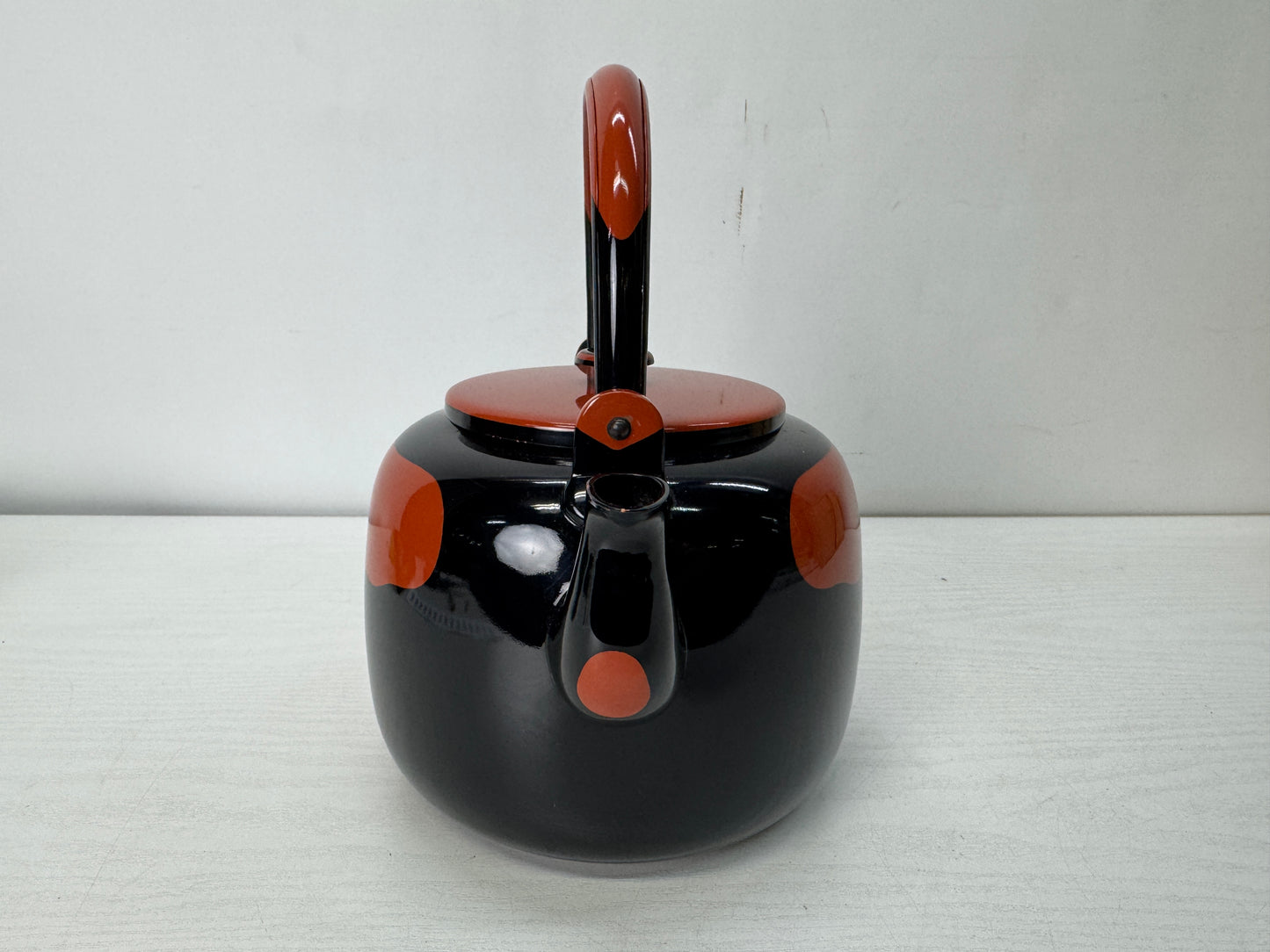 Y10411 KETTLE Copper Mizusashi teapot tea pot signed box Japan antique kitchen