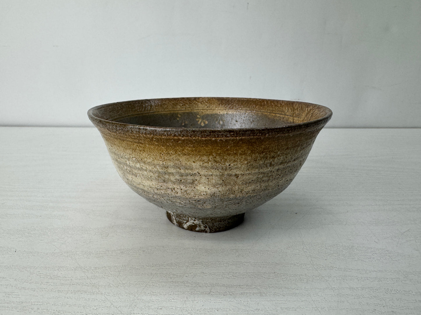 Y10423 CHAWAN Hanamishima bowl kintsugi signed Japan antique tea ceremony cup