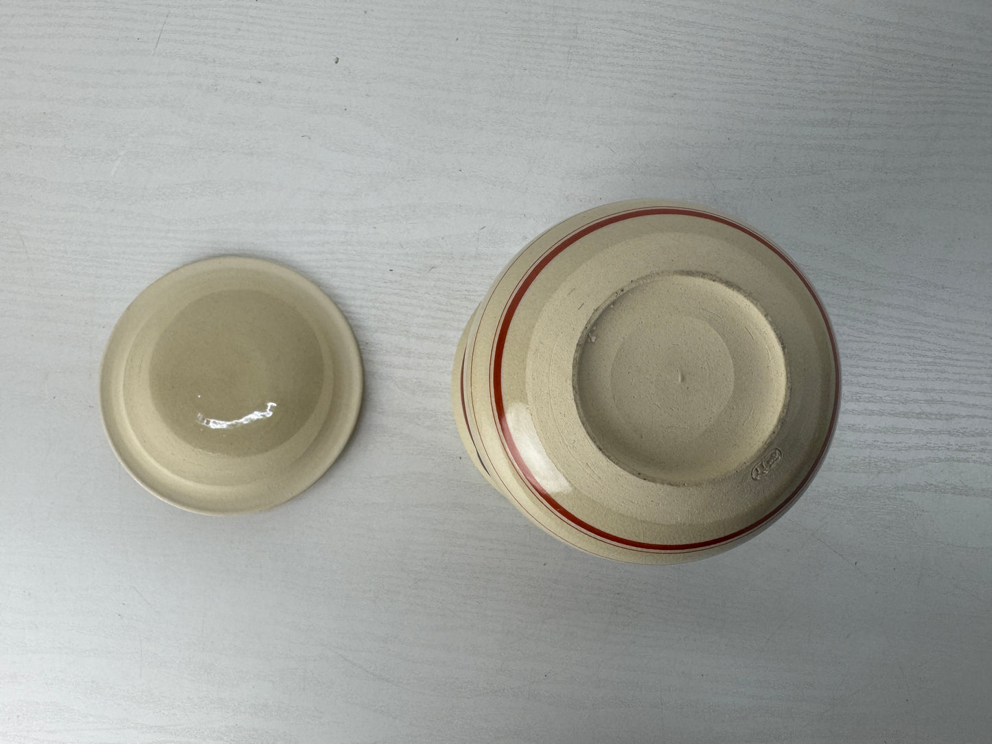 Y10428 CHAWAN Tea ceremony utensils set bowl water pot ladle Japan antique