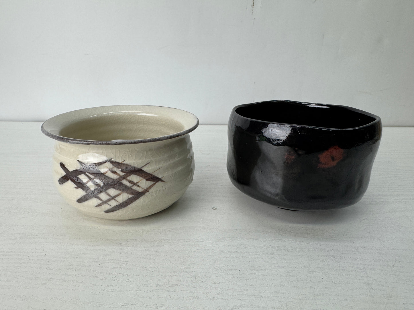 Y10429 CHAWAN Tea ceremony utensils set box bowl chasen chashaku Japan antique