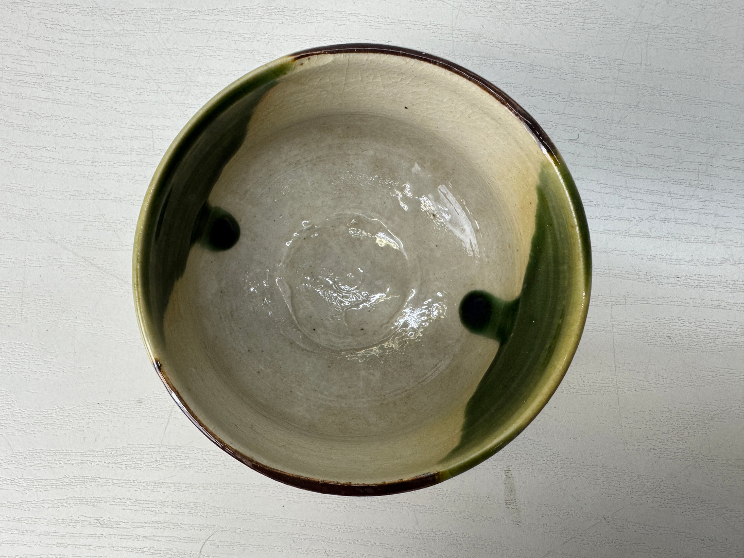 Y10430 CHAWAN outdoor Tea bowl set bamboo basket Japan antique tea ceremony