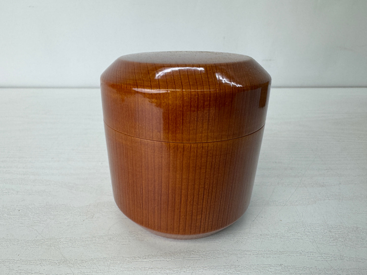 Y10431 TEA CADDY Shunkei lacquer Natsume signed box Japan antique tea ceremony