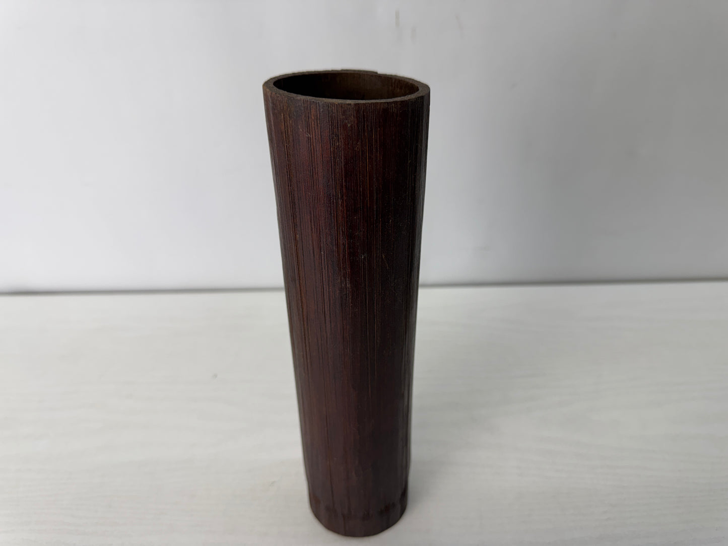 Y10432 Bamboo Woven Basket Flower vase handle Japan Ikebana floral arrangement